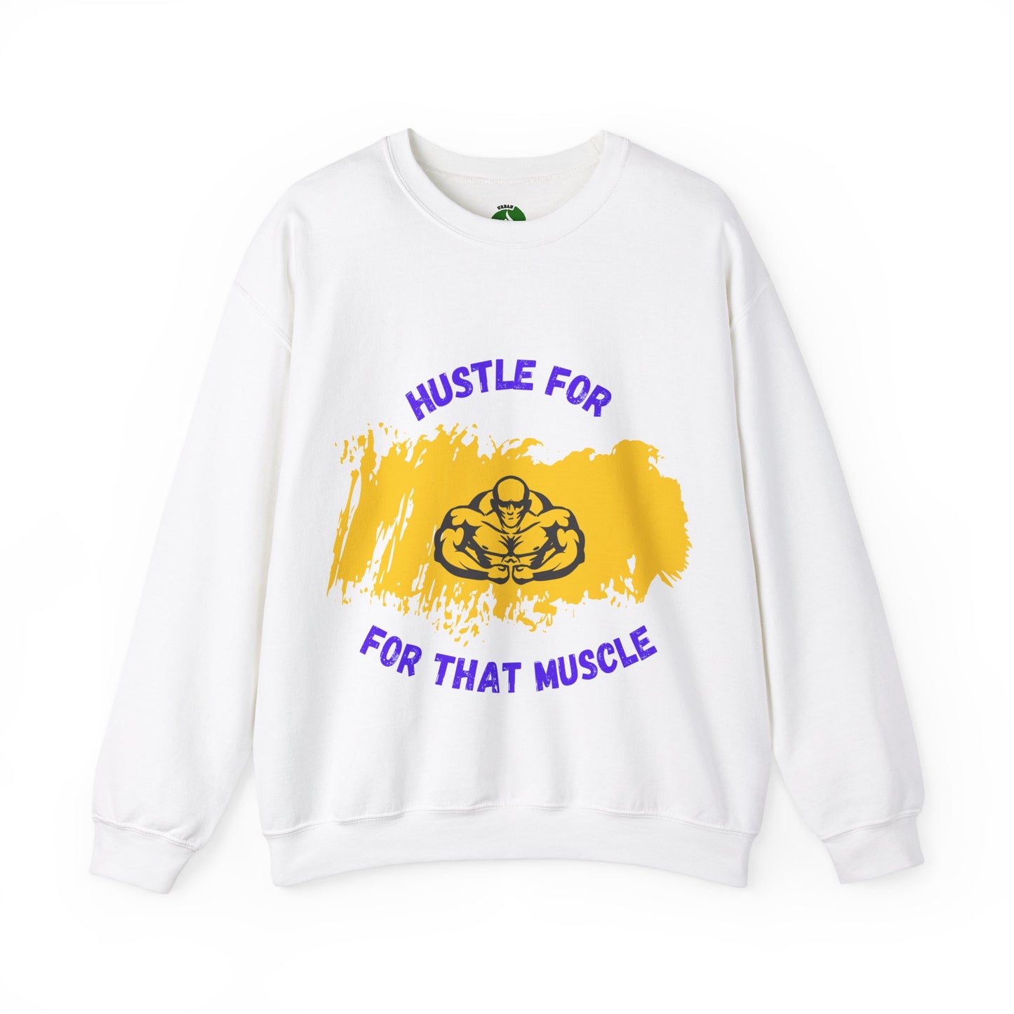 Hustle for That Muscle Crewneck Sweatshirt Gym Clothing Sweat Shirt