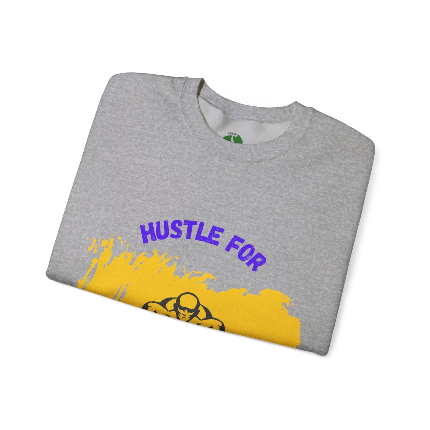 Hustle for That Muscle Crewneck Sweatshirt Gym Clothing Sweat Shirt