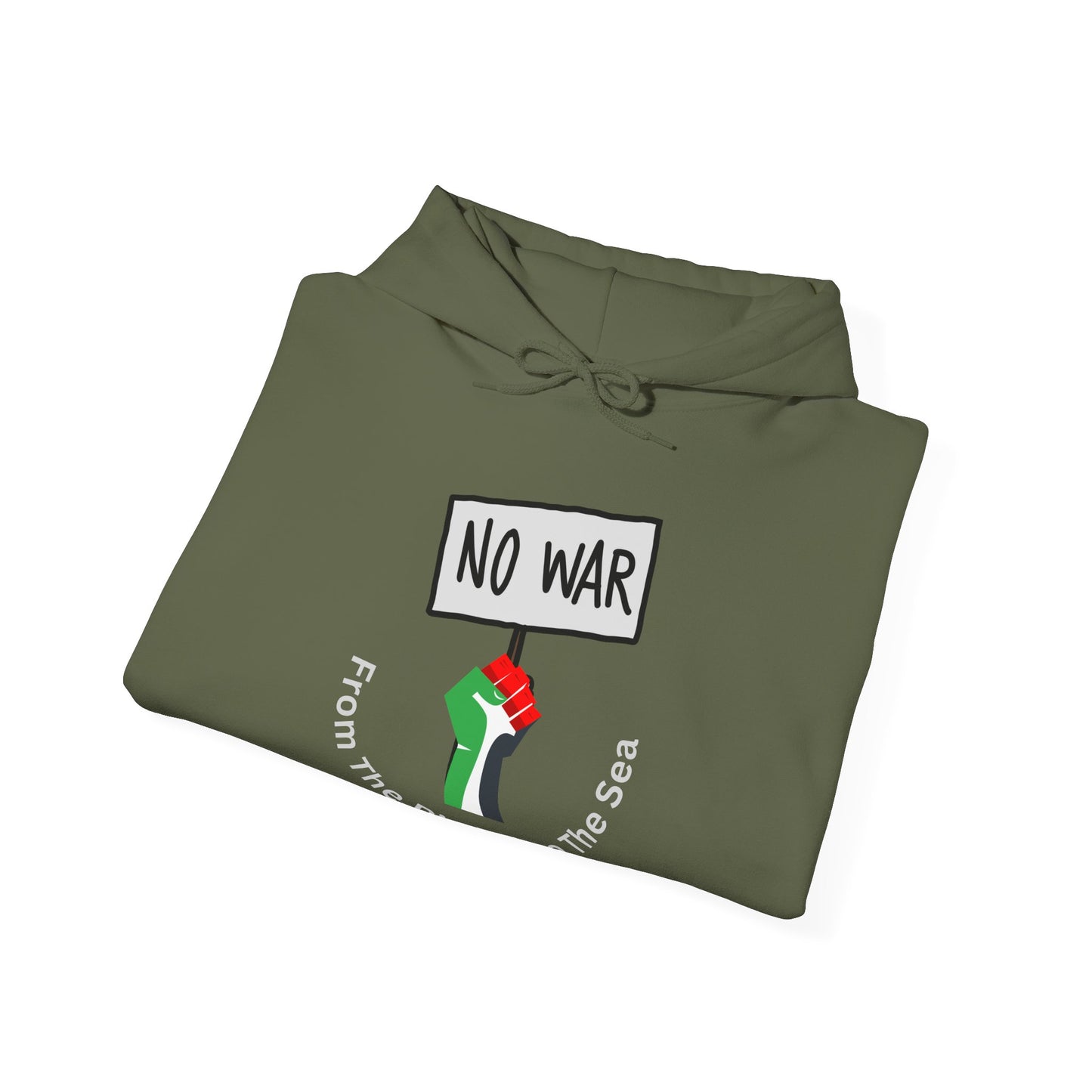 Unisex Heavy Blend™ Hoodie - NO WAR Protest Sweatshirt Muslim Clothing