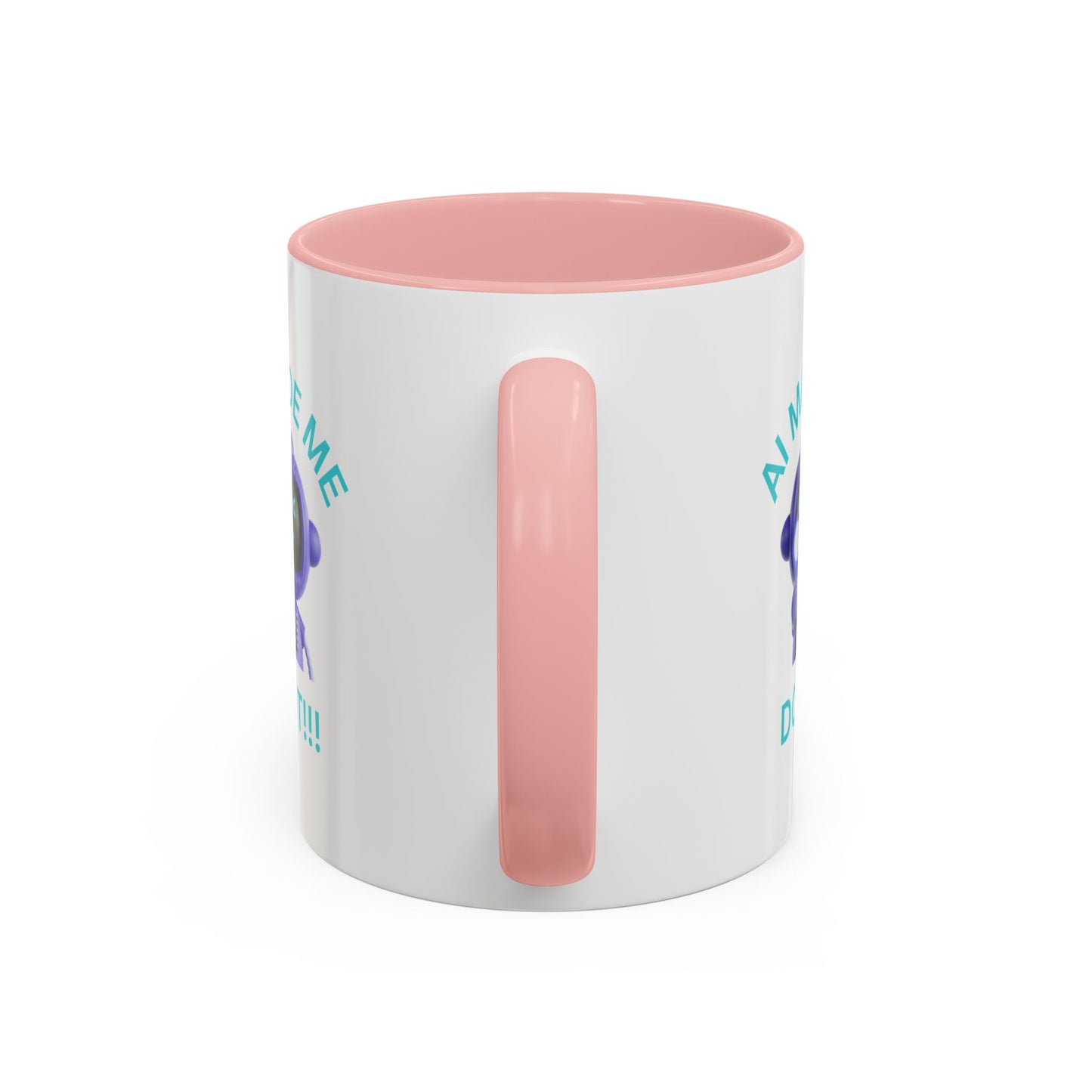 AI Made Me Do It! Accent Coffee Mug - Fun Ceramic Mug for Tech Lovers Humour Mug Joke Accessories