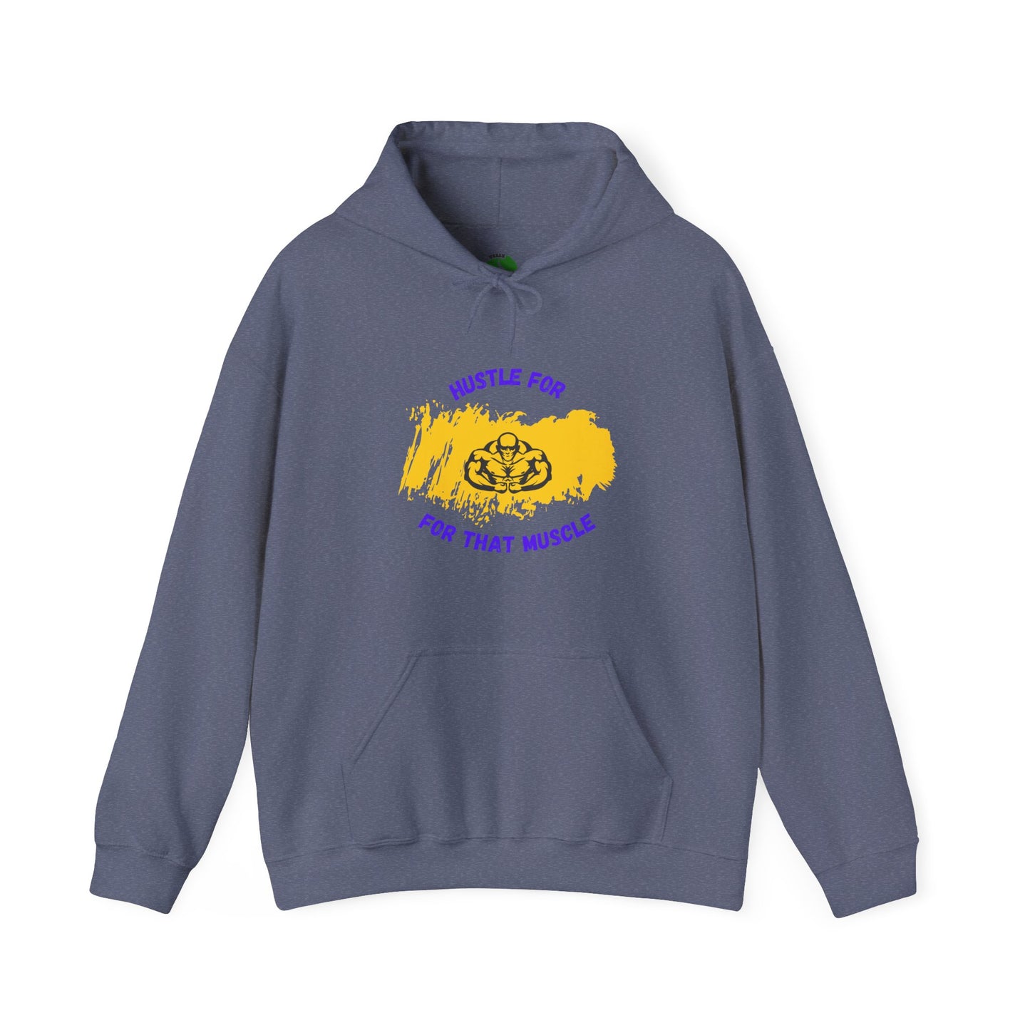 Hustle for That Muscle Hoodie - Unisex Heavy Blend™ Sweatshirt Gym Clothing Hoodie