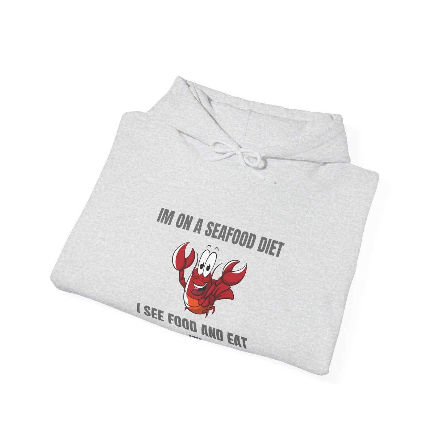 Funny Seafood Diet Hoodie for Food Lovers Humour Joke Clothing