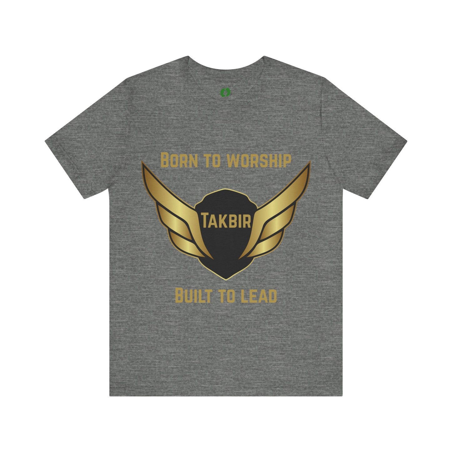 Inspirational Unisex Short Sleeve Tee - 'Born to Worship' Muslim Streetwear Fashion T Shirt