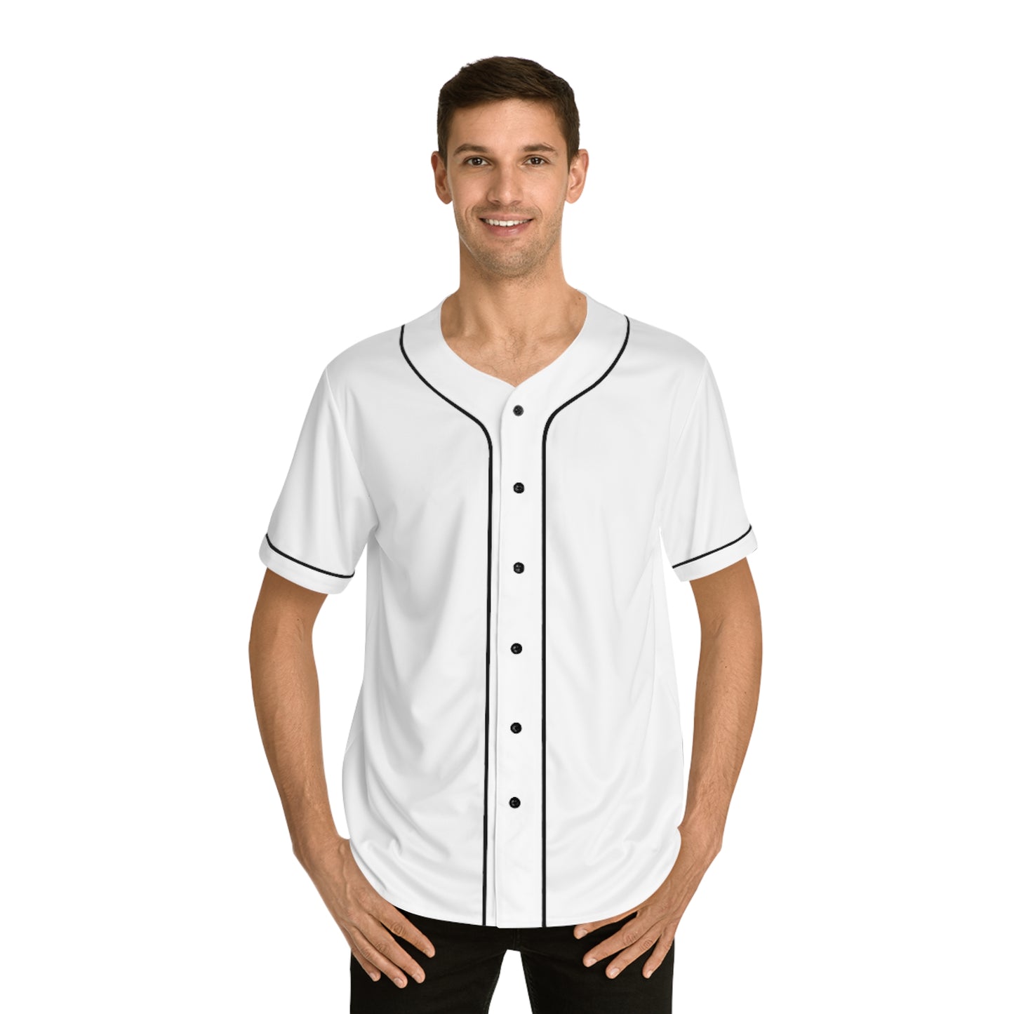 Stylish Men's Baseball Jersey with Unique Back Design Islamic Clothing