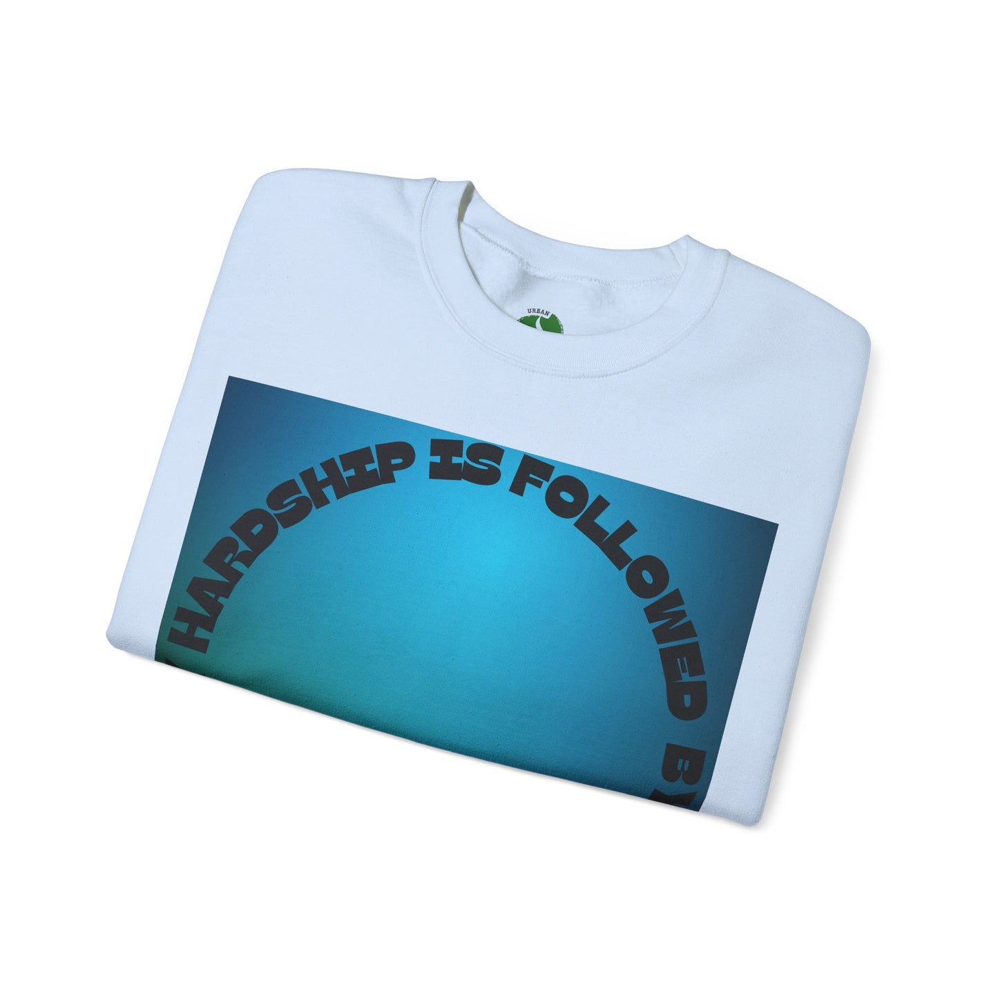 Inspirational Crewneck Sweatshirt - Every Hardship is Followed by Ease Modern Islamic Clothing
