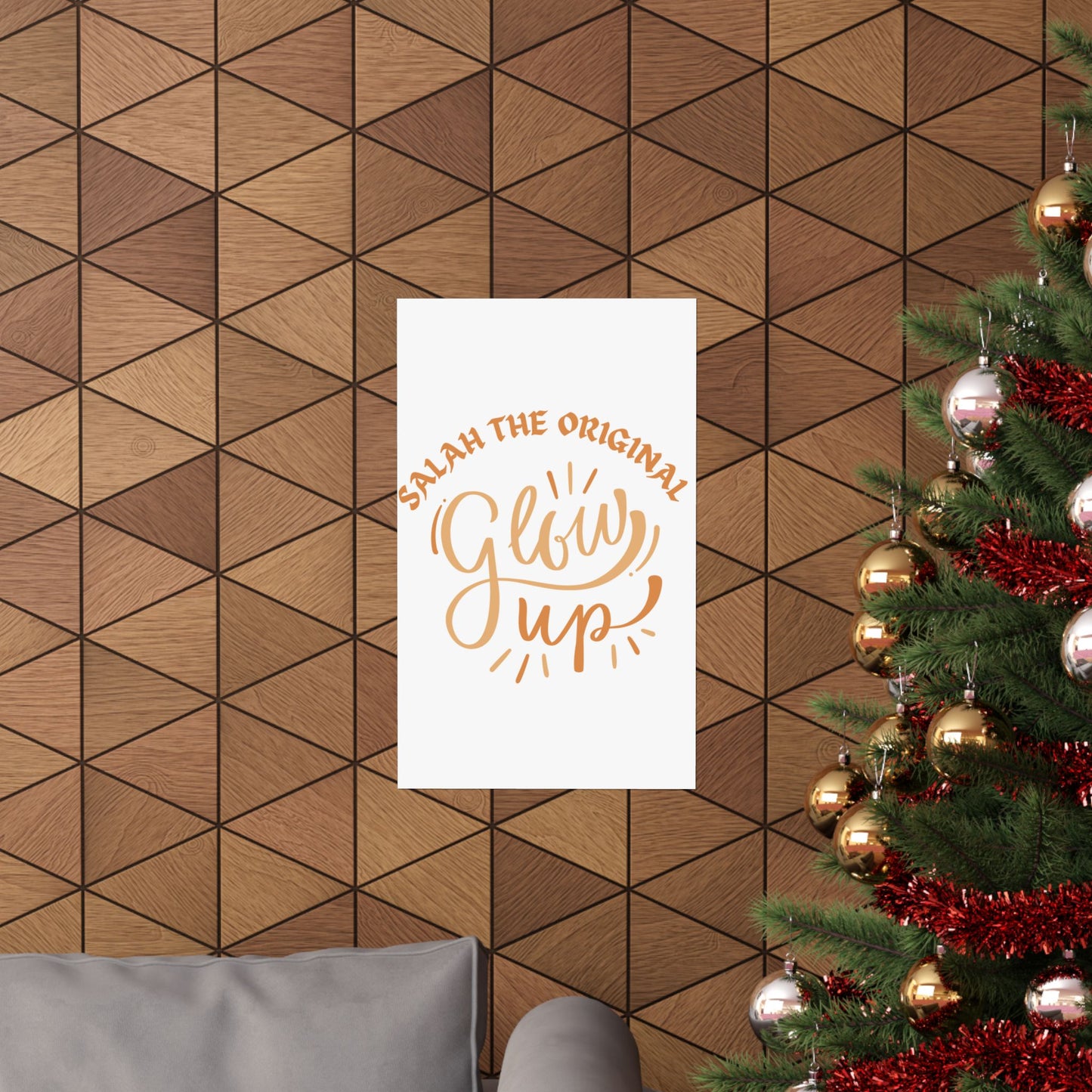 Inspirational Matte Vertical Poster - "Salah the Original Glow Up" Islamic Artwork Poster