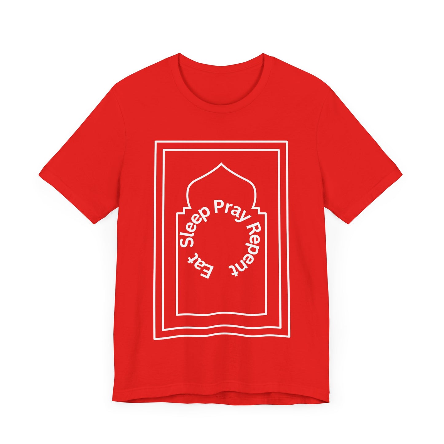 Inspirational Unisex Tee - 'Sleep Pray Repeat' Islamic Clothing