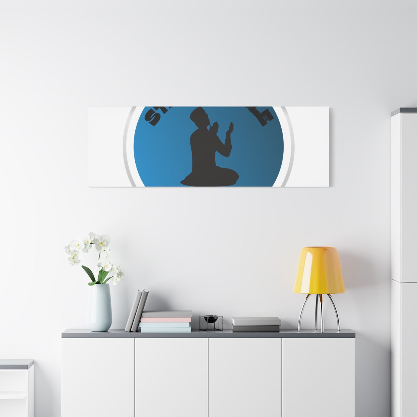 Inspirational Wall Art - "Stay Humble, Be Kind" Motif on Matte Canvas Islamic Art Work
