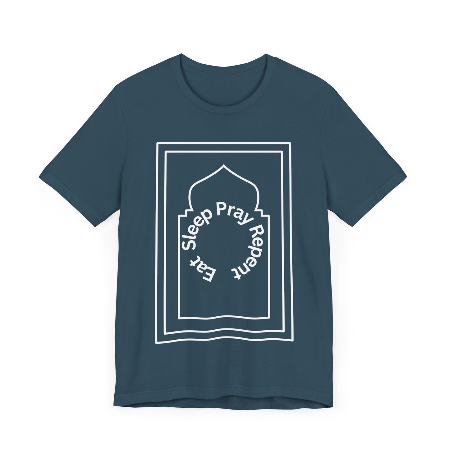 Inspirational Unisex Tee - 'Sleep Pray Repeat' Islamic Clothing