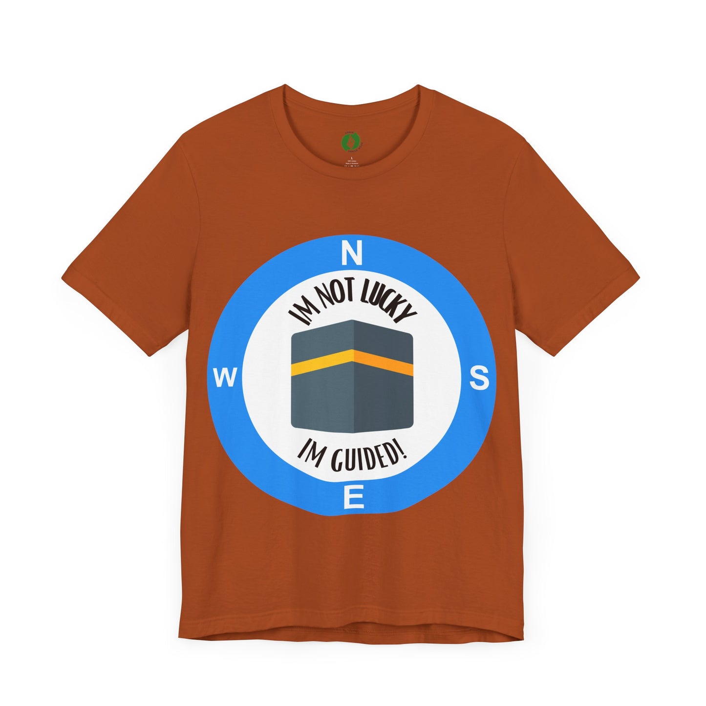 Guided Journey Unisex Jersey Tee - Inspirational Compass Design Halal Fashion T Shirt