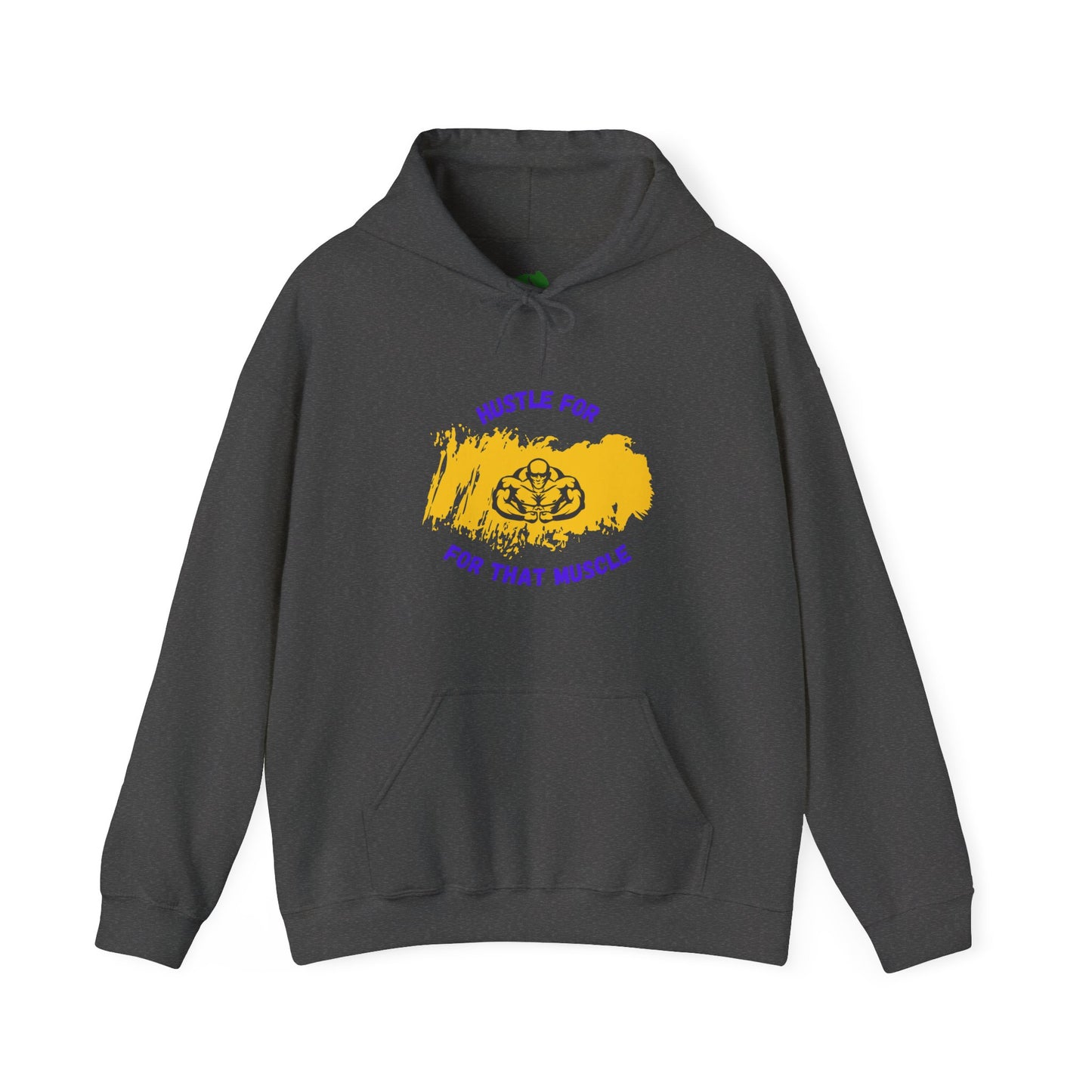 Hustle for That Muscle Hoodie - Unisex Heavy Blend™ Sweatshirt Gym Clothing Hoodie