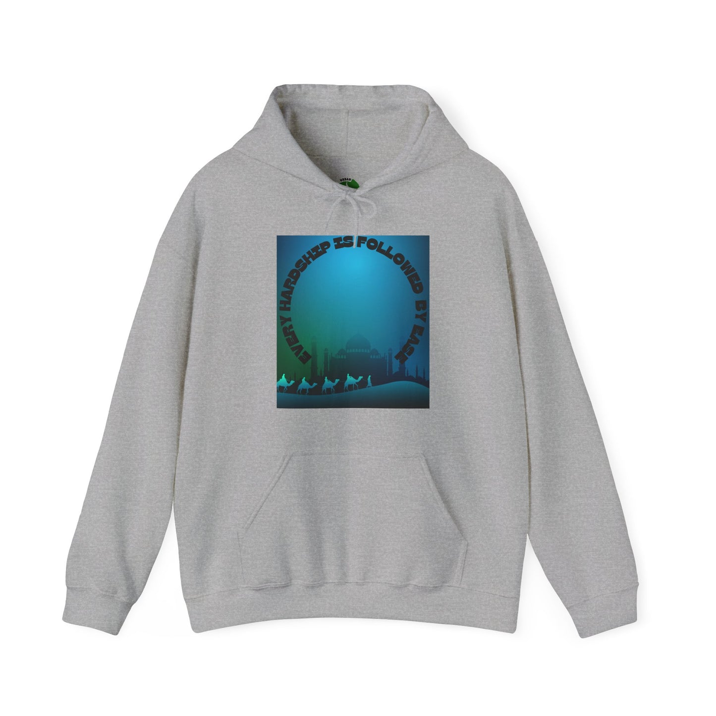 Chill Vibes Unisex Heavy Blend™ Hoodie - "Happiness is Followed by Peace" Design Muslim Clothing Fashion