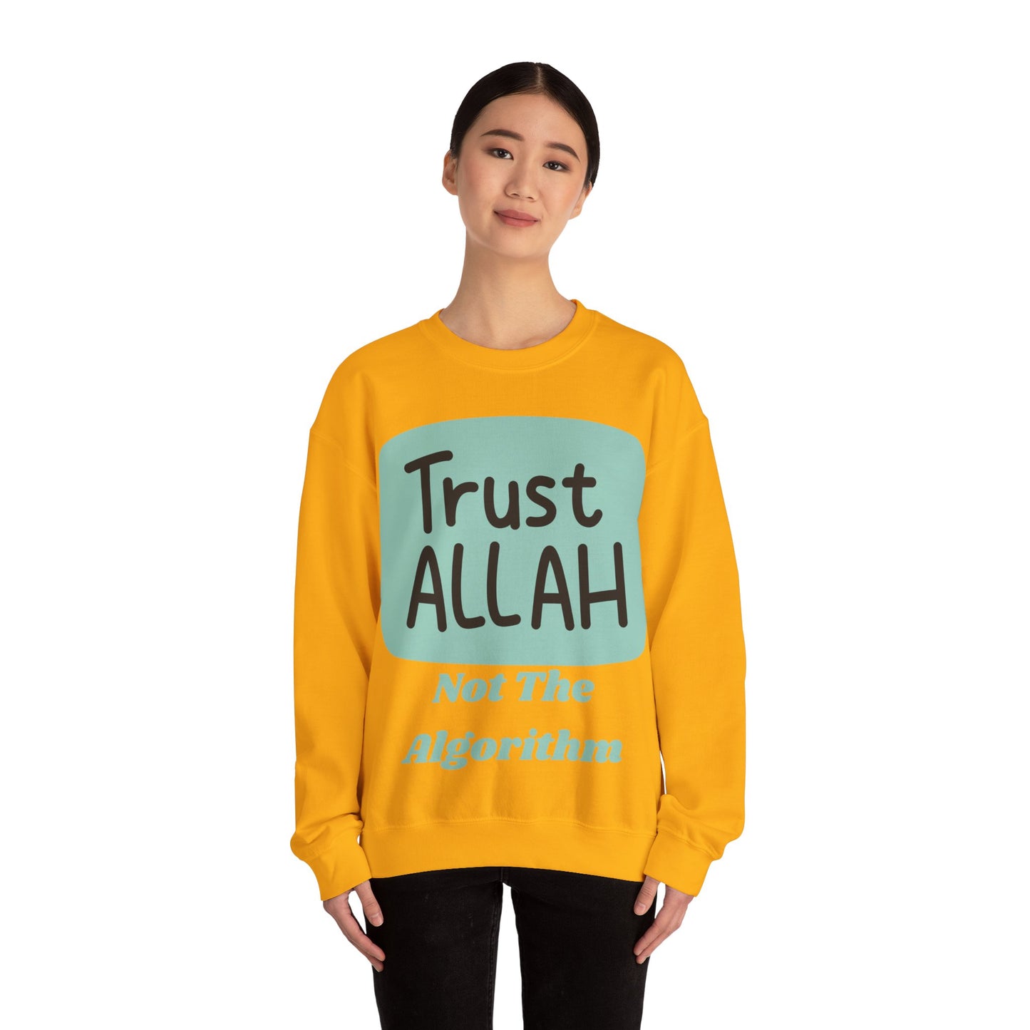Trust Allah Crewneck Sweatshirt - Unisex Heavy Blend™ Islamic Fashion Sweat Shirt