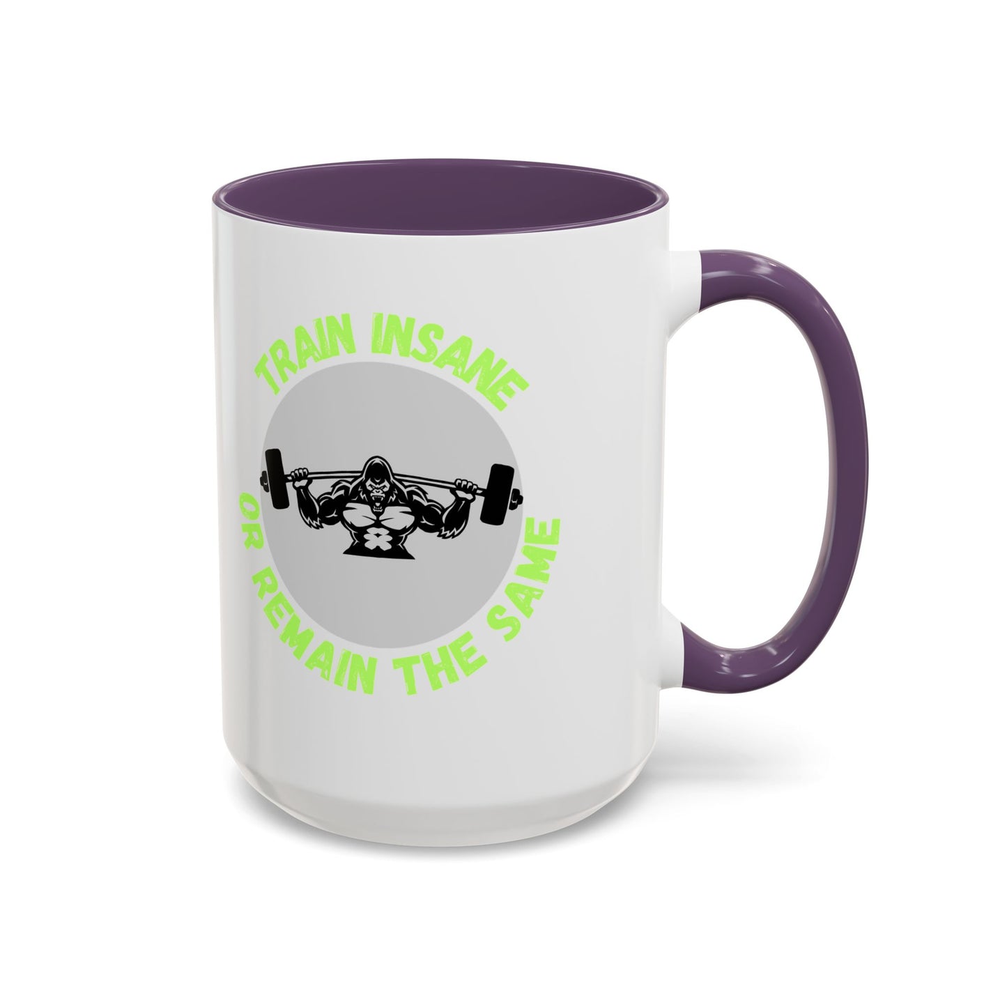 Motivational Fitness Coffee Mug - "Train Insane or Remain the Same" - Perfect Gift for Gym Enthusiasts Humour Joke Gym Mug