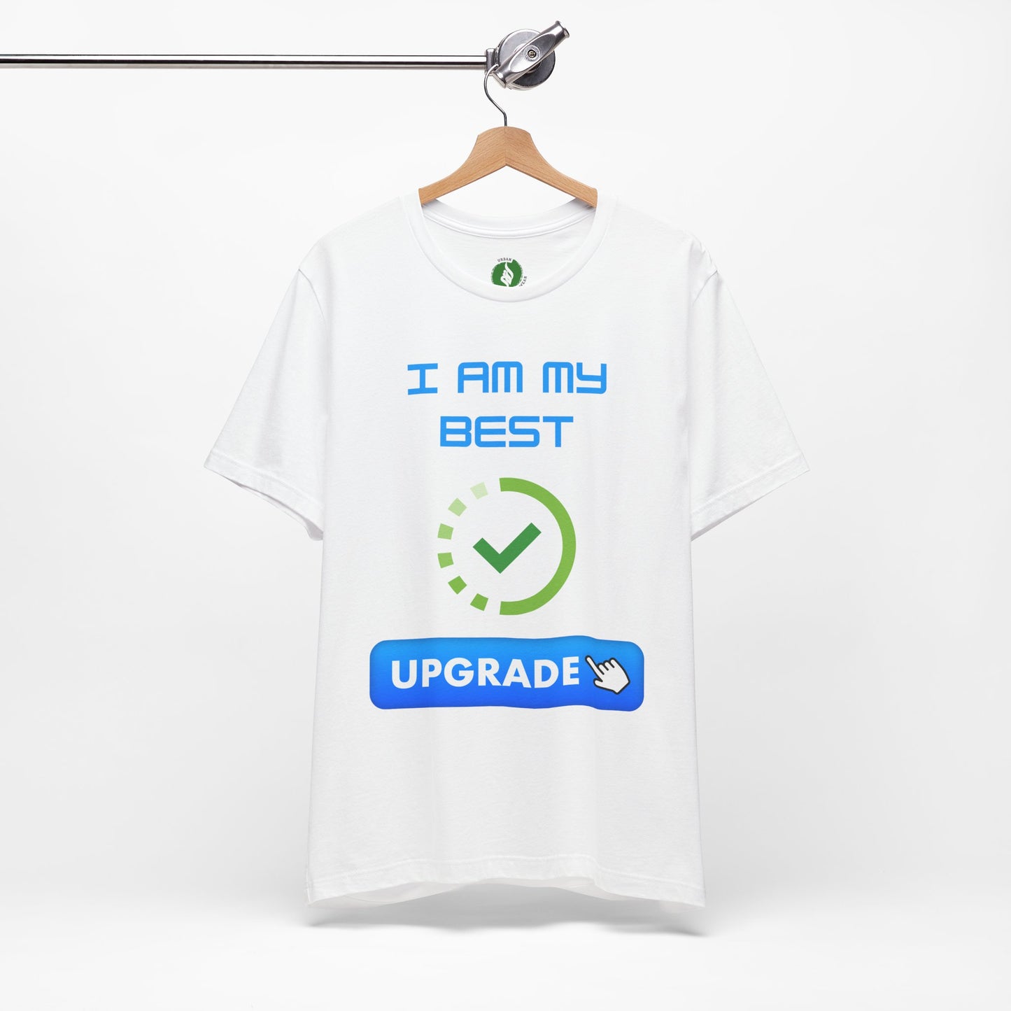 Motivational Unisex Jersey Tee - "I Am My Best" Upgrade Design Funny Humour T Shirt