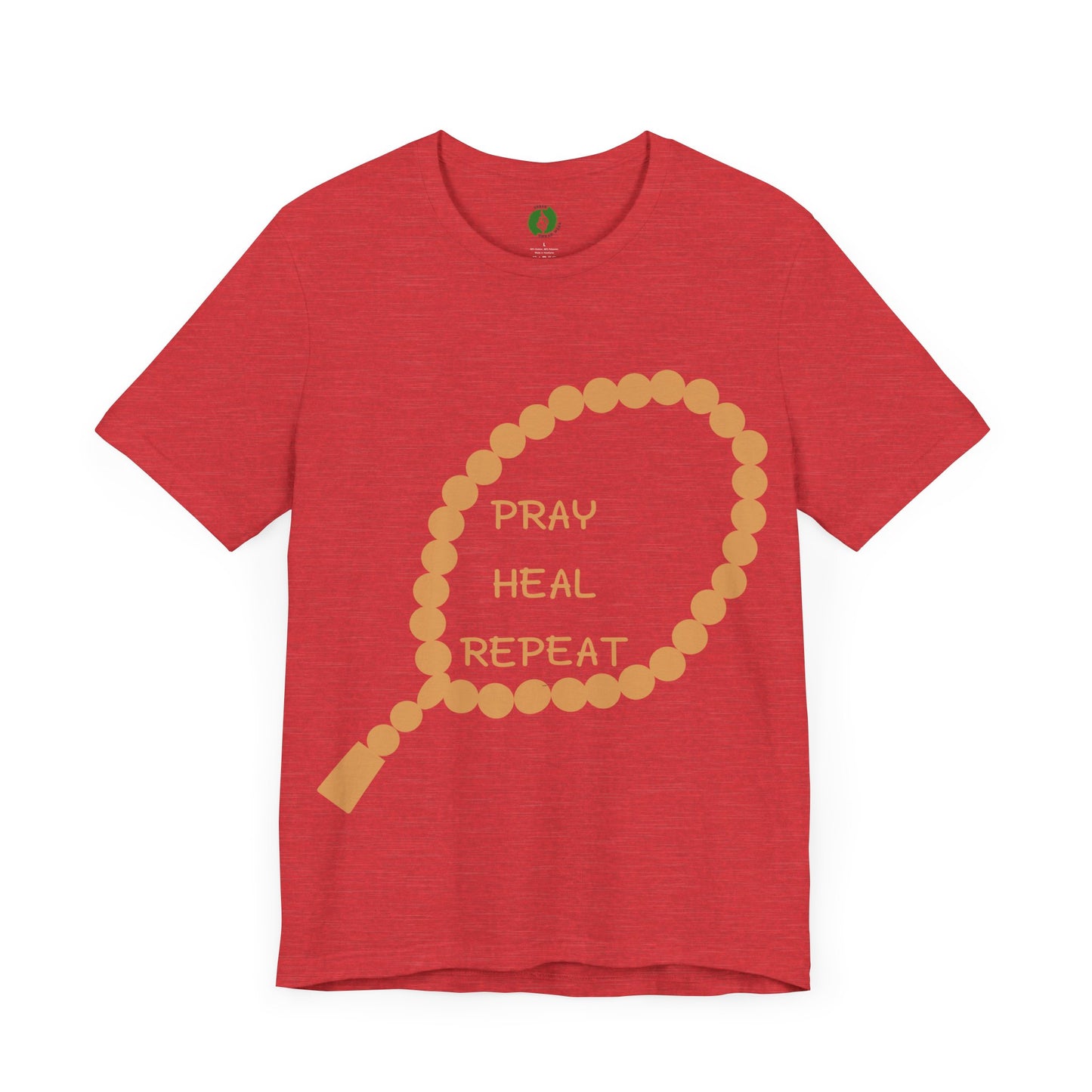 Pray Heal Repeat Unisex Jersey Tee - Inspirational Spiritual Shirt Islamic Street Fashion