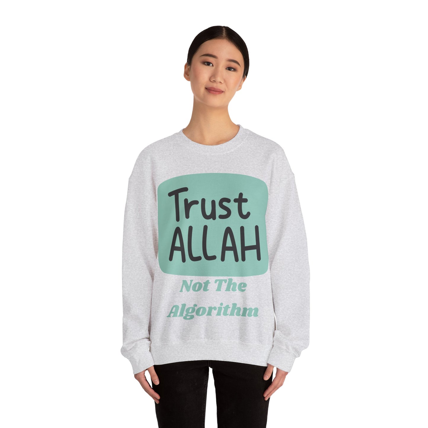 Trust Allah Crewneck Sweatshirt - Unisex Heavy Blend™ Islamic Fashion Sweat Shirt
