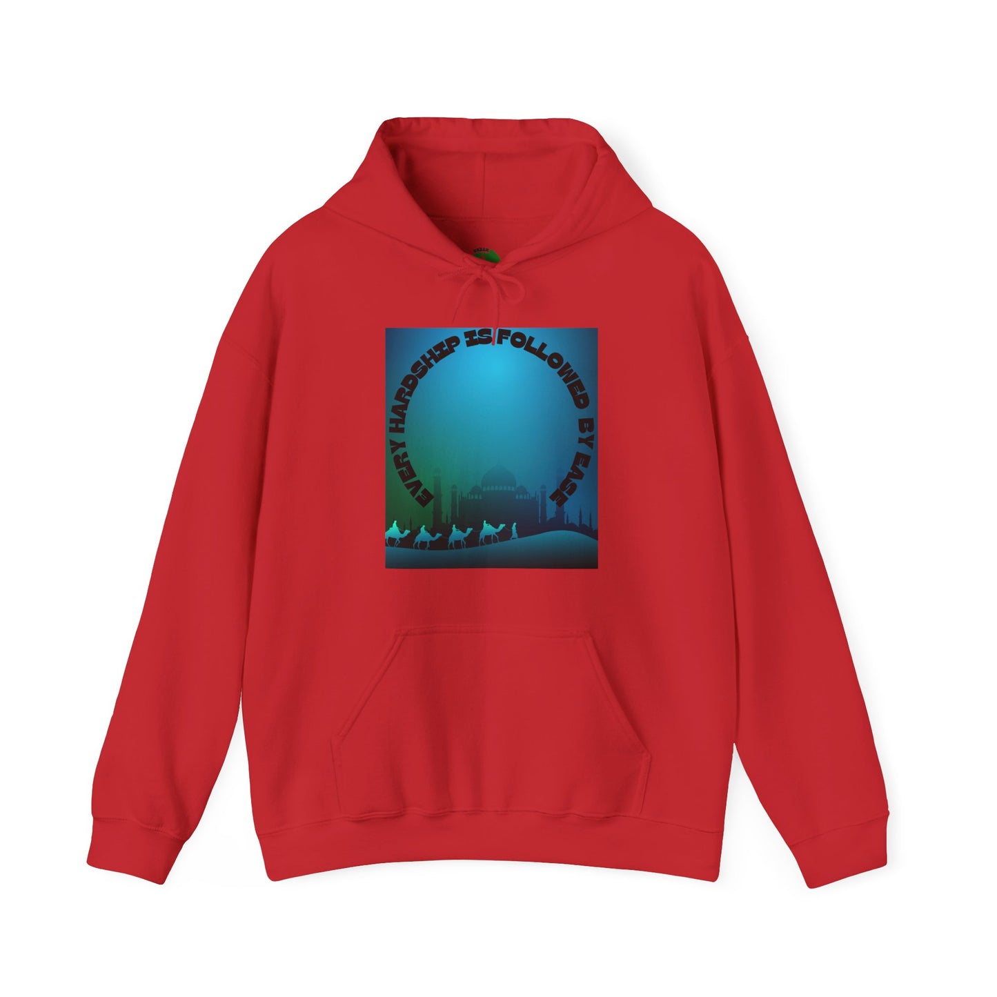 Chill Vibes Unisex Heavy Blend™ Hoodie - "Happiness is Followed by Peace" Design Muslim Clothing Fashion