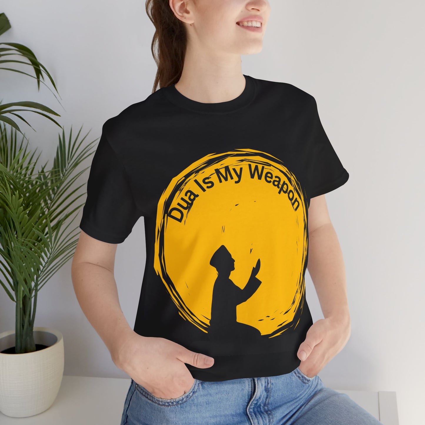 Dua Is My Weapon Unisex Jersey Tee - Inspirational Faith Shirt Muslim Clothing