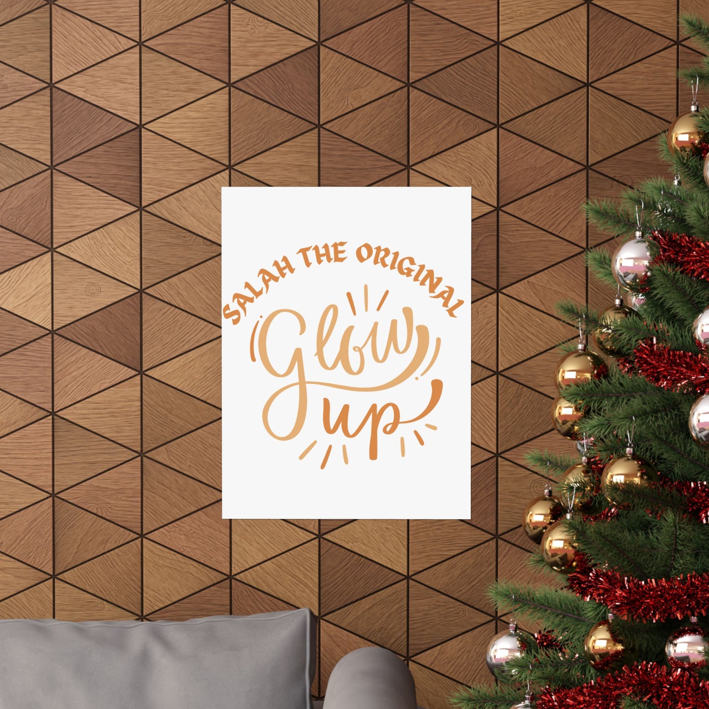 Inspirational Matte Vertical Poster - "Salah the Original Glow Up" Islamic Artwork Poster