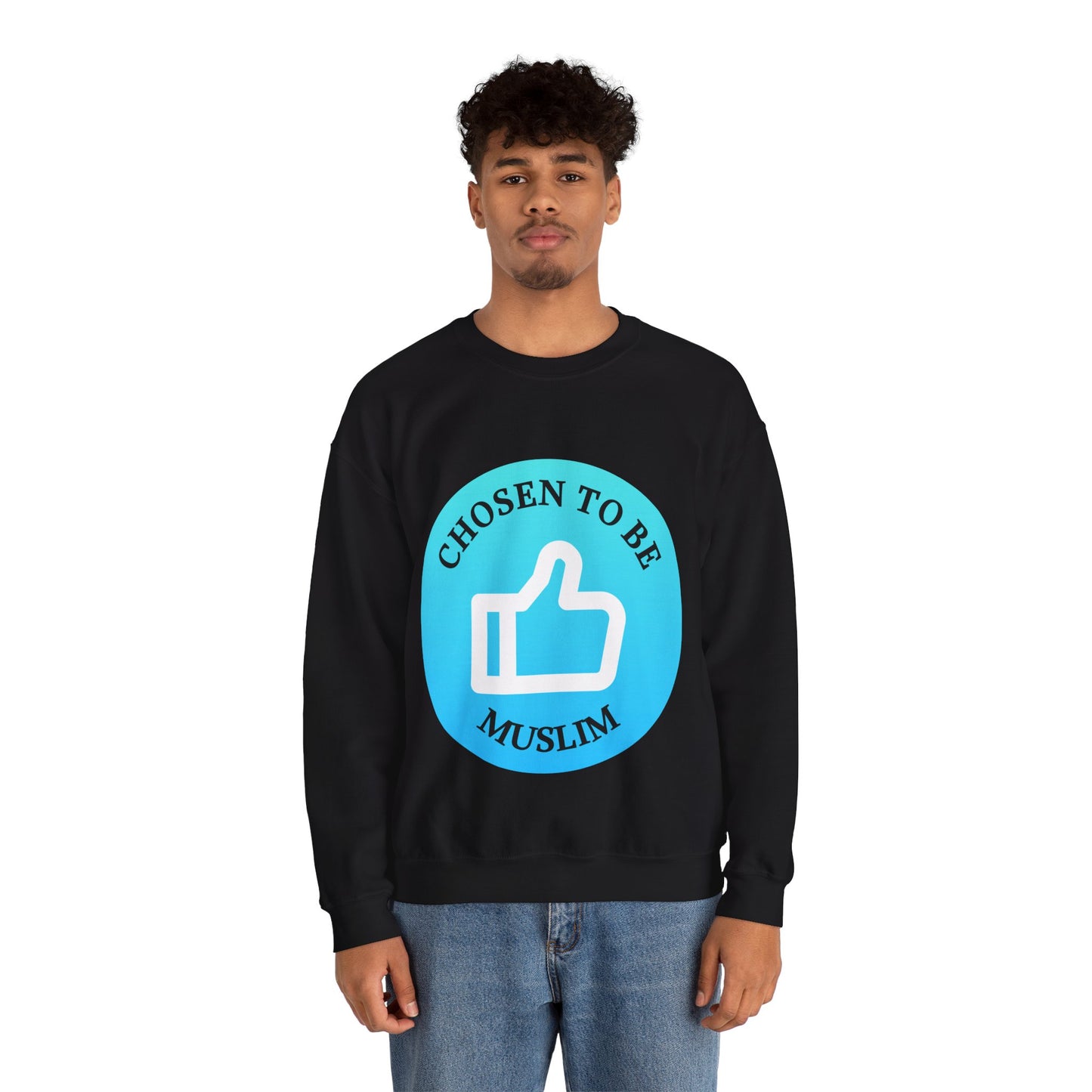 Chosen to Be Muslim Crewneck Sweatshirt - Unisex Heavy Blend Islamic Streetwear Sweat Shirt