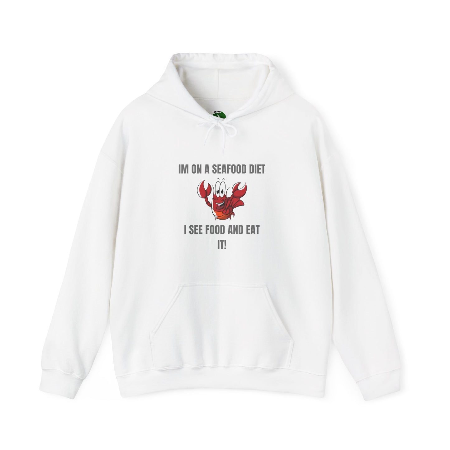 Funny Seafood Diet Hoodie for Food Lovers Humour Joke Clothing