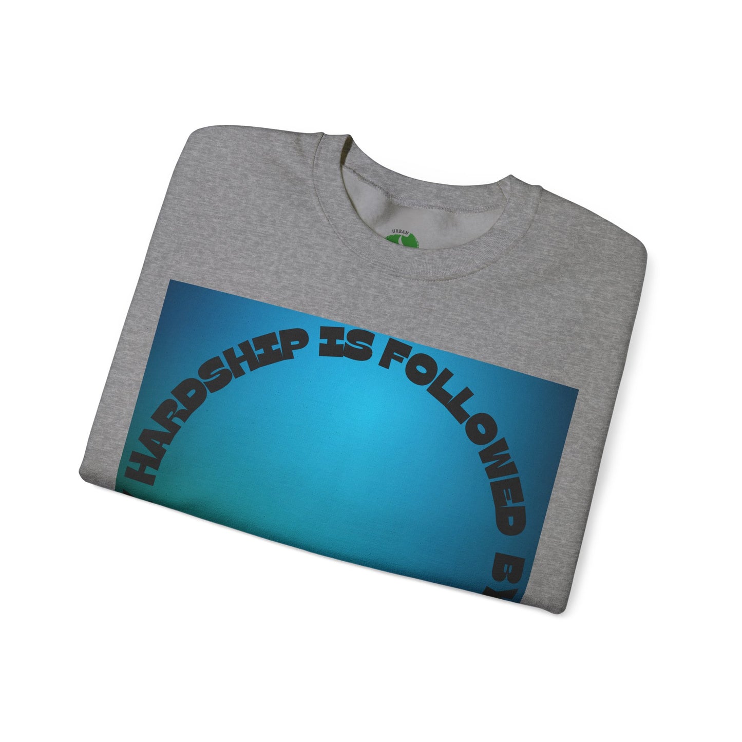 Inspirational Crewneck Sweatshirt - Every Hardship is Followed by Ease Modern Islamic Clothing