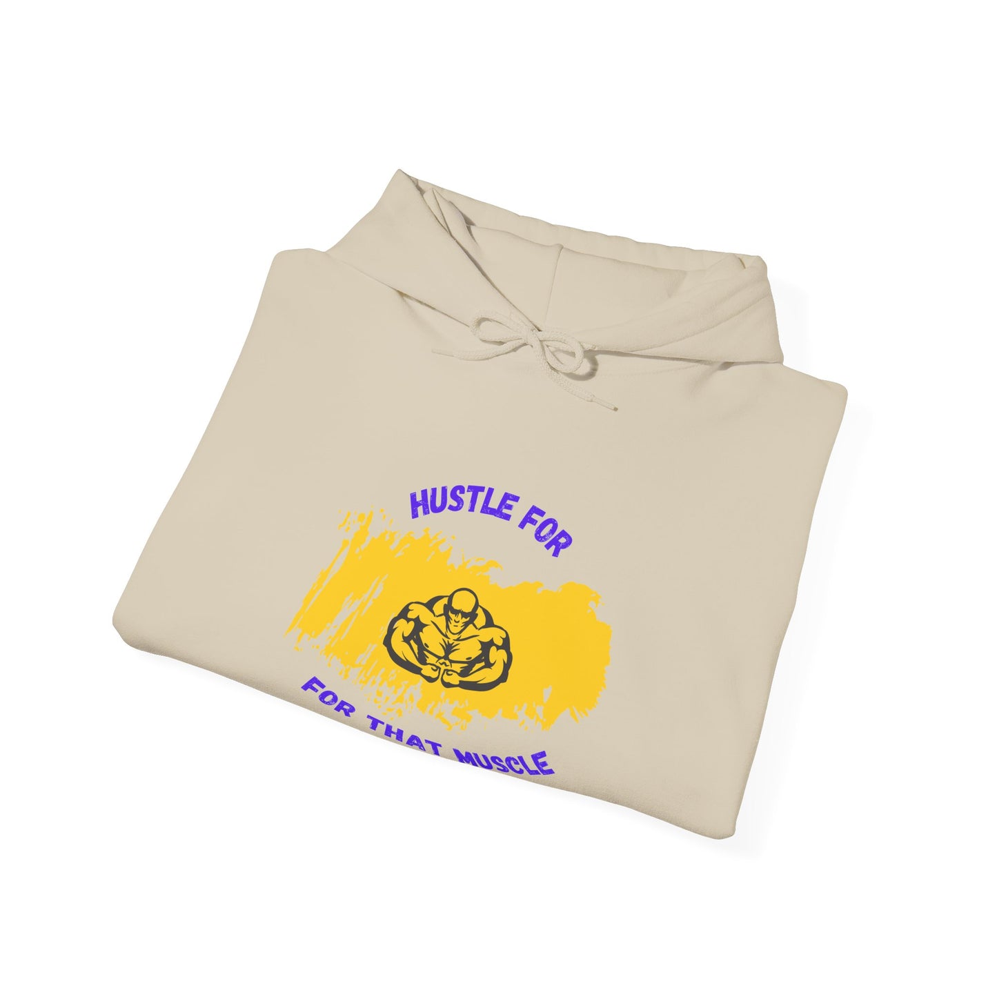 Hustle for That Muscle Hoodie - Unisex Heavy Blend™ Sweatshirt Gym Clothing Hoodie