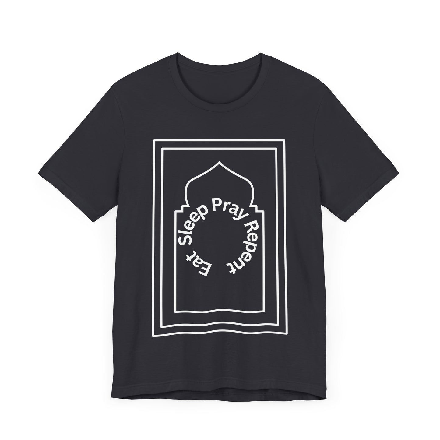 Inspirational Unisex Tee - 'Sleep Pray Repeat' Islamic Clothing
