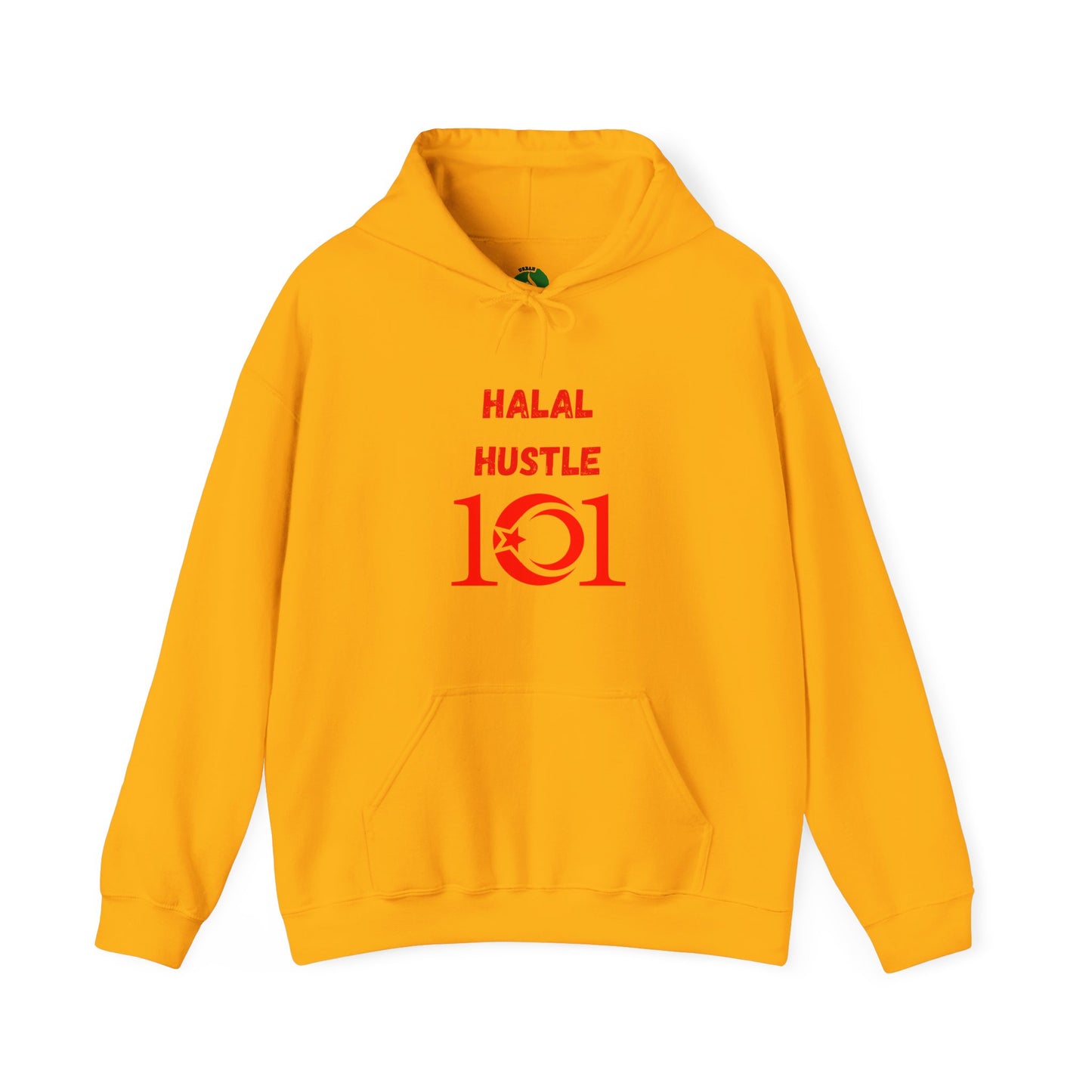 Halal Hustle 101 Unisex Hoodie - Motivational Streetwear for Everyday Inspiration Muslim Gym Clothing Hoodie