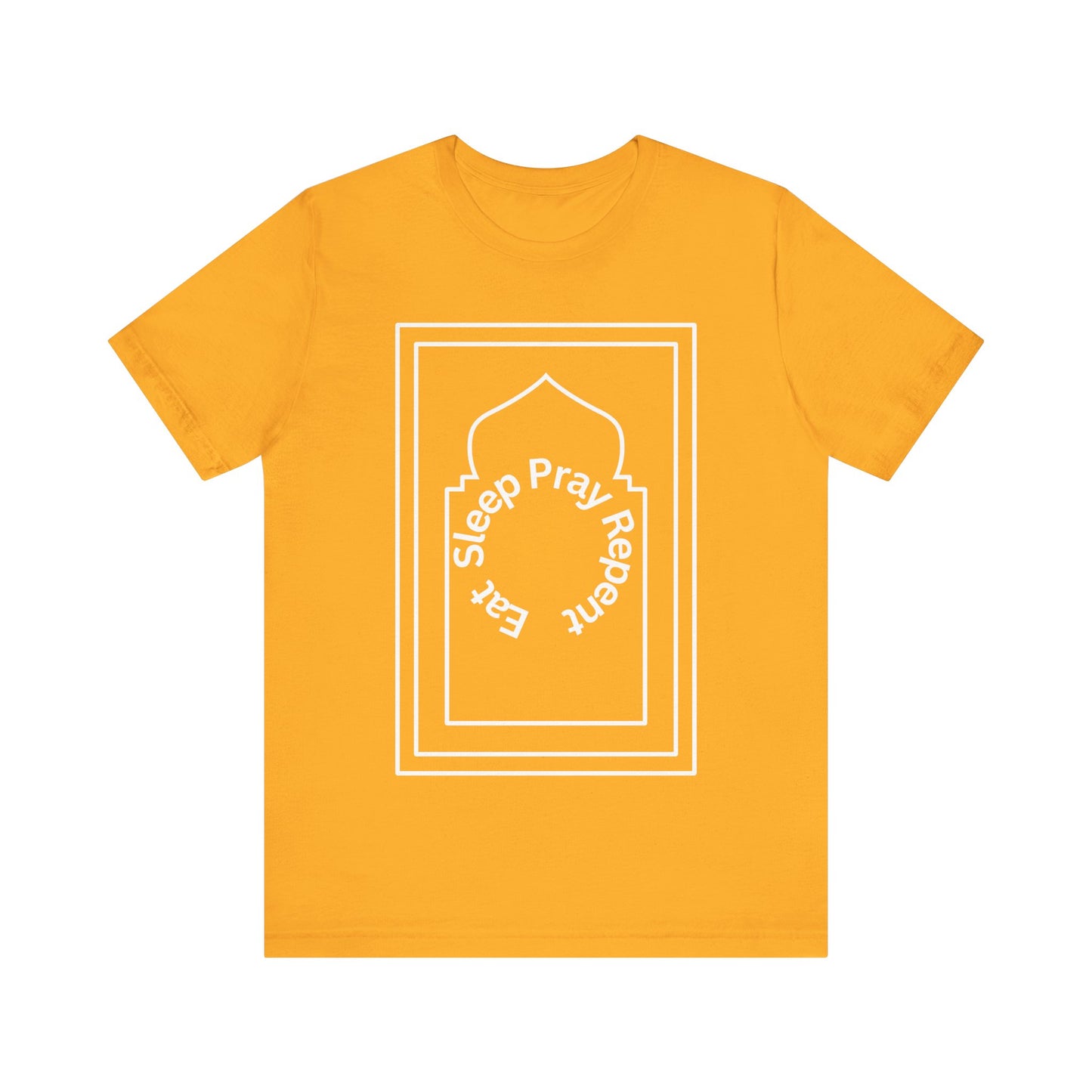 Inspirational Unisex Tee - 'Sleep Pray Repeat' Islamic Clothing