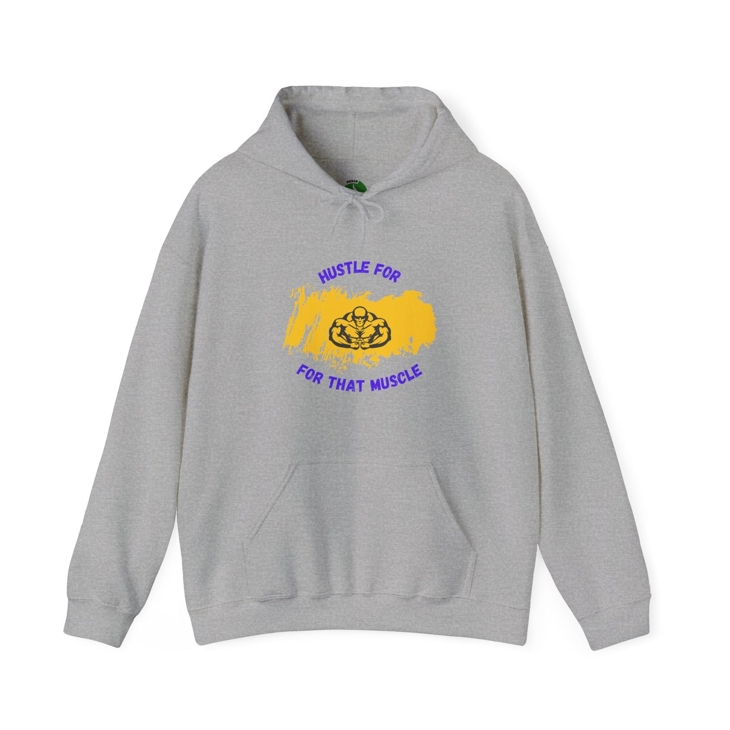 Hustle for That Muscle Hoodie - Unisex Heavy Blend™ Sweatshirt Gym Clothing Hoodie