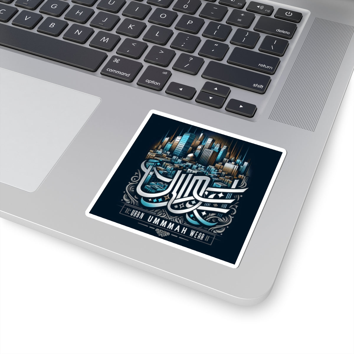 Urban Ummah Wear Kiss-Cut Stickers - Stylish Cityscape Design for Laptop & Decor Muslim Accessories