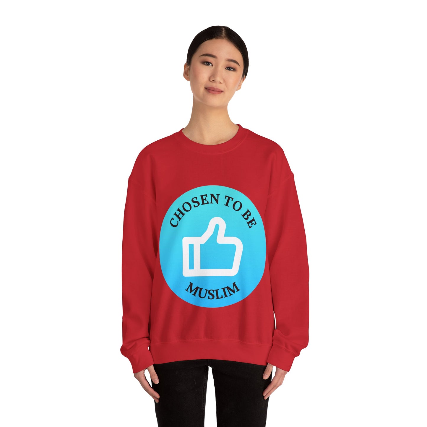 Chosen to Be Muslim Crewneck Sweatshirt - Unisex Heavy Blend Islamic Streetwear Sweat Shirt