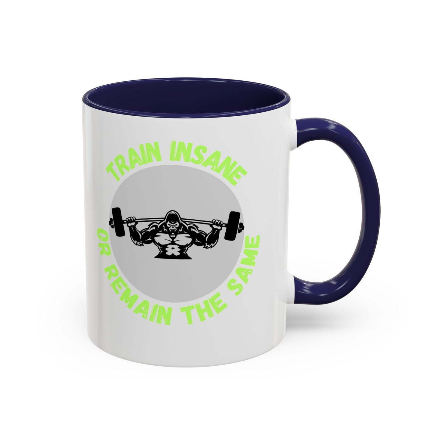 Motivational Fitness Coffee Mug - "Train Insane or Remain the Same" - Perfect Gift for Gym Enthusiasts Humour Joke Gym Mug