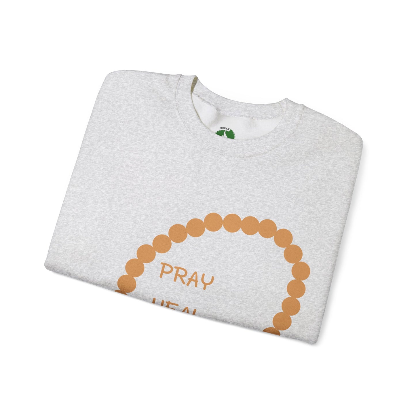 Pray Heal Repeat Crewneck Sweatshirt for Mindfulness and Healing Islamic Street Fashion