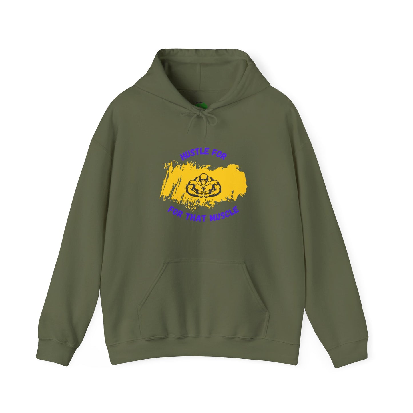 Hustle for That Muscle Hoodie - Unisex Heavy Blend™ Sweatshirt Gym Clothing Hoodie