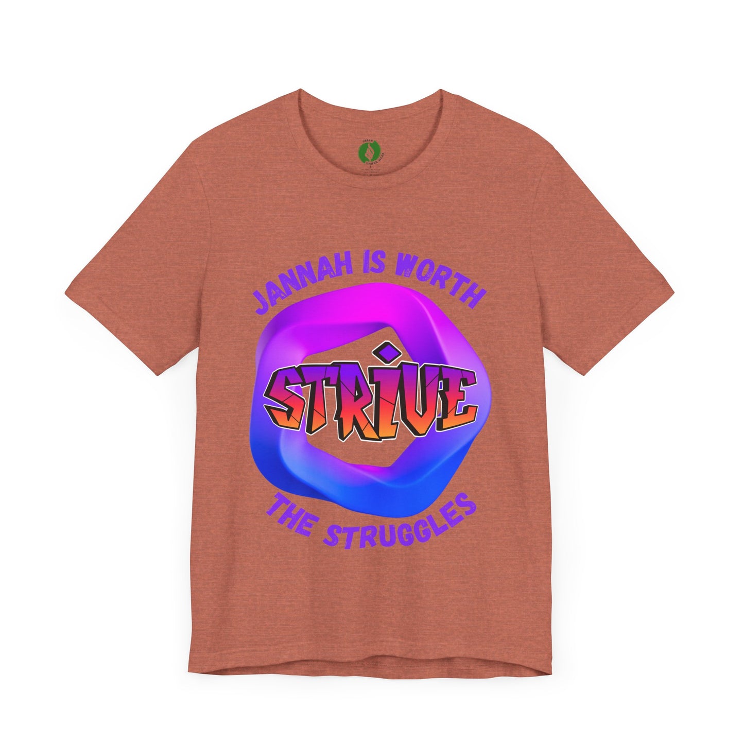 Inspirational Unisex Jersey Tee - 'Jannah is Worth the Struggles' Muslim Fashion Clothing
