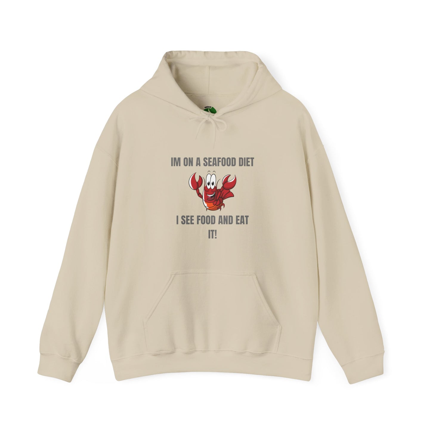 Funny Seafood Diet Hoodie for Food Lovers Humour Joke Clothing