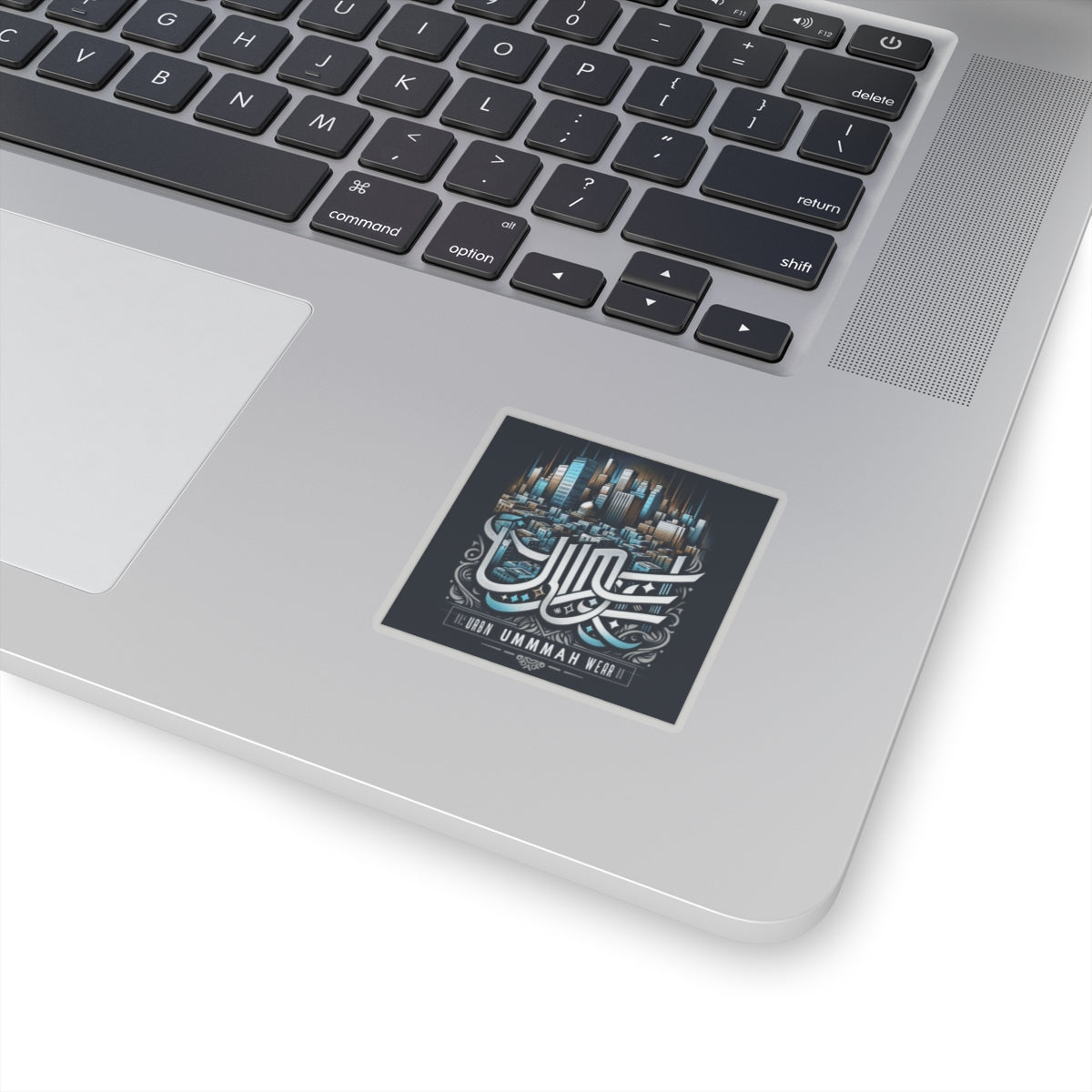 Urban Ummah Wear Kiss-Cut Stickers - Stylish Cityscape Design for Laptop & Decor Muslim Accessories