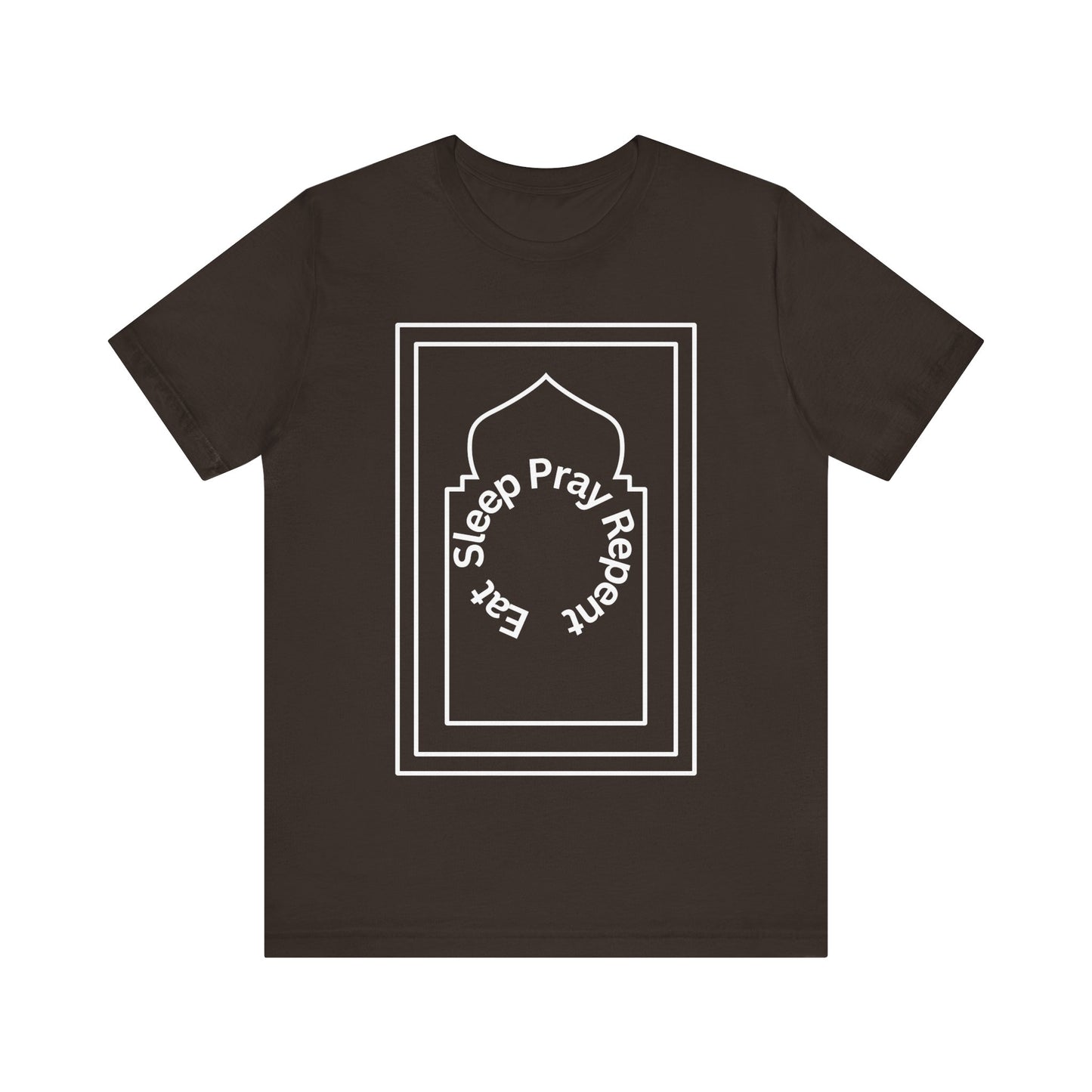 Inspirational Unisex Tee - 'Sleep Pray Repeat' Islamic Clothing