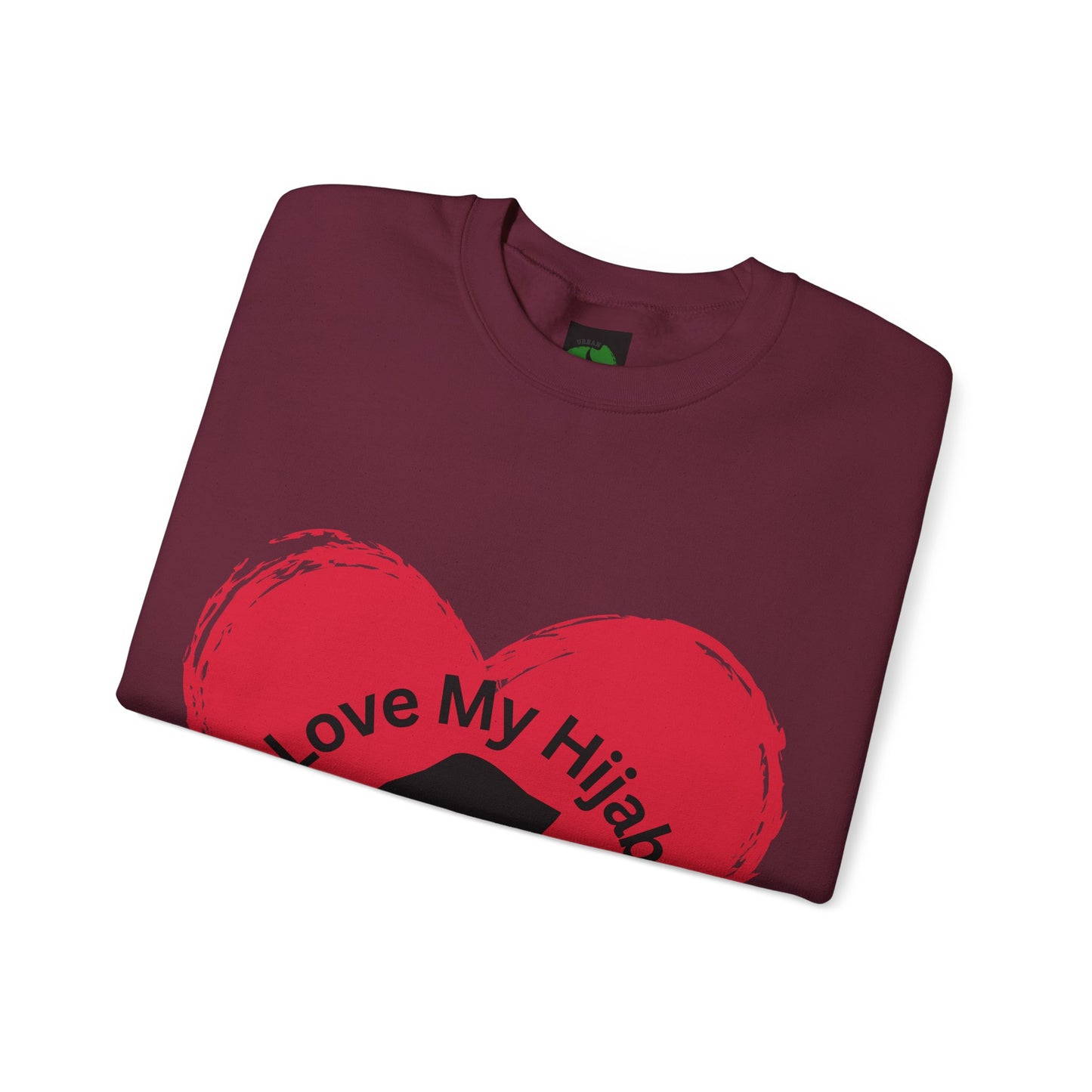Love My Hijab Heavy Blend Sweatshirt - Unisex Crewneck for Comfort and Style Muslim Women Clothing
