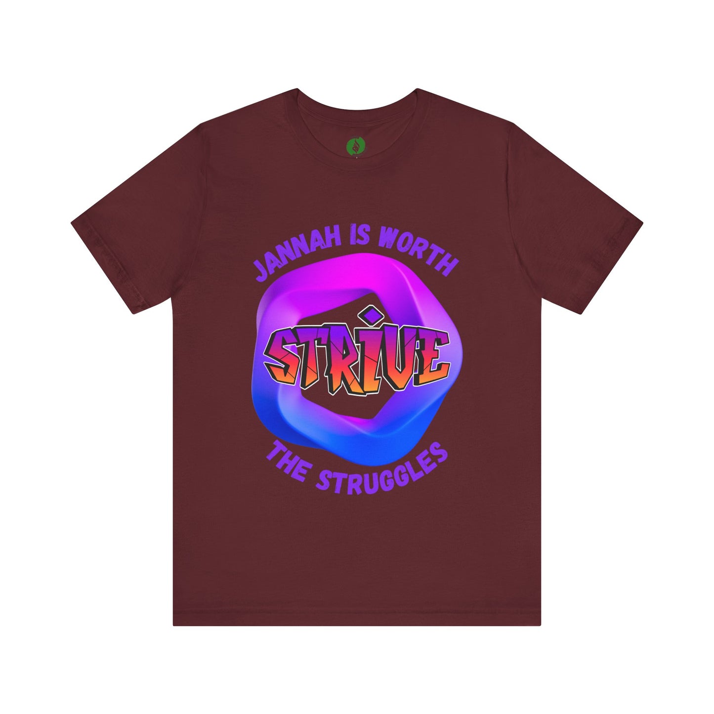 Inspirational Unisex Jersey Tee - 'Jannah is Worth the Struggles' Muslim Fashion Clothing