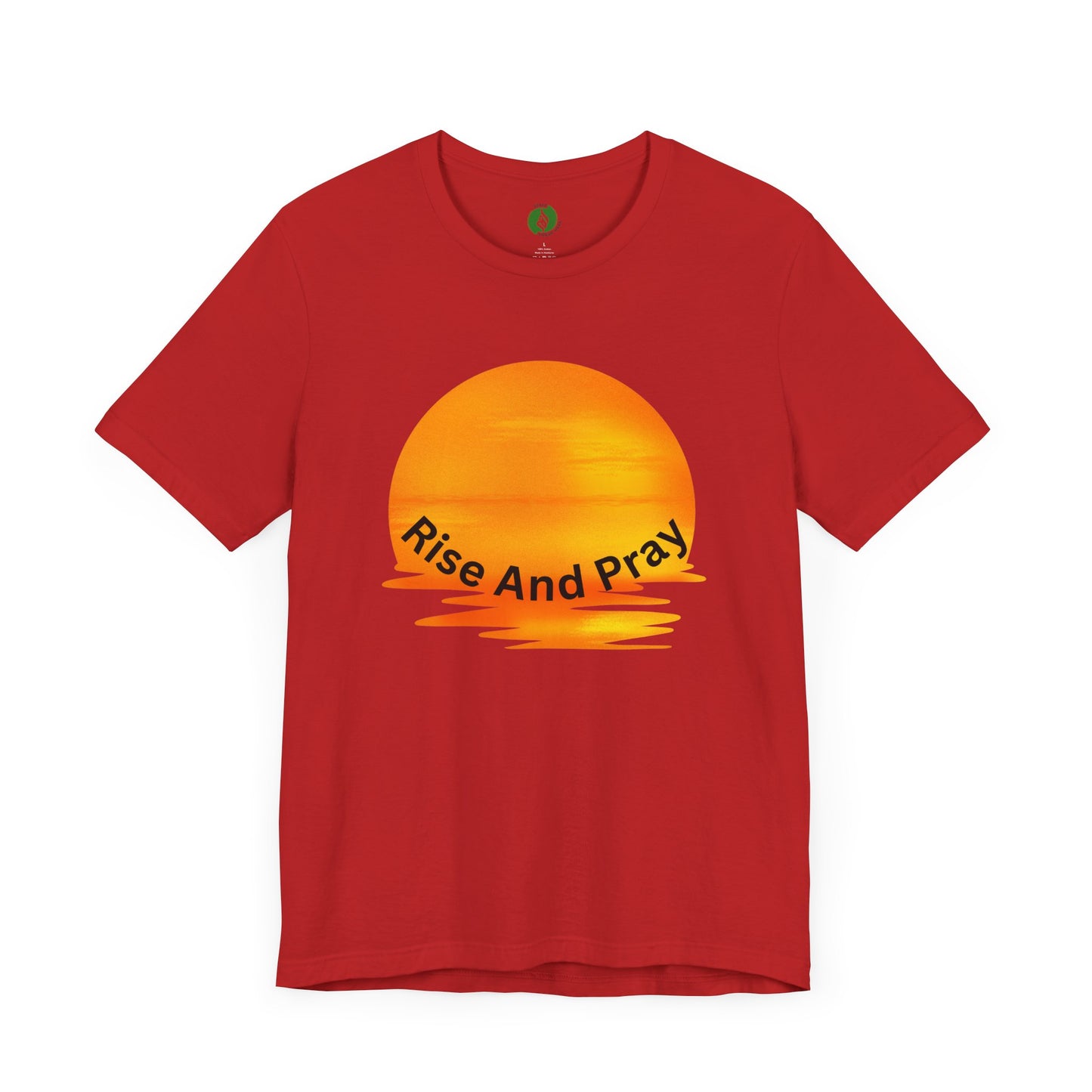 Sunrise 'Rise And Pray' Unisex Tee - Inspirational Short Sleeve Shirt Muslim Street Wear