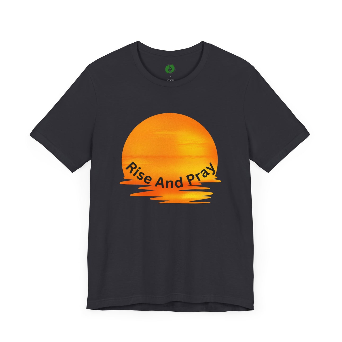 Sunrise 'Rise And Pray' Unisex Tee - Inspirational Short Sleeve Shirt Muslim Street Wear
