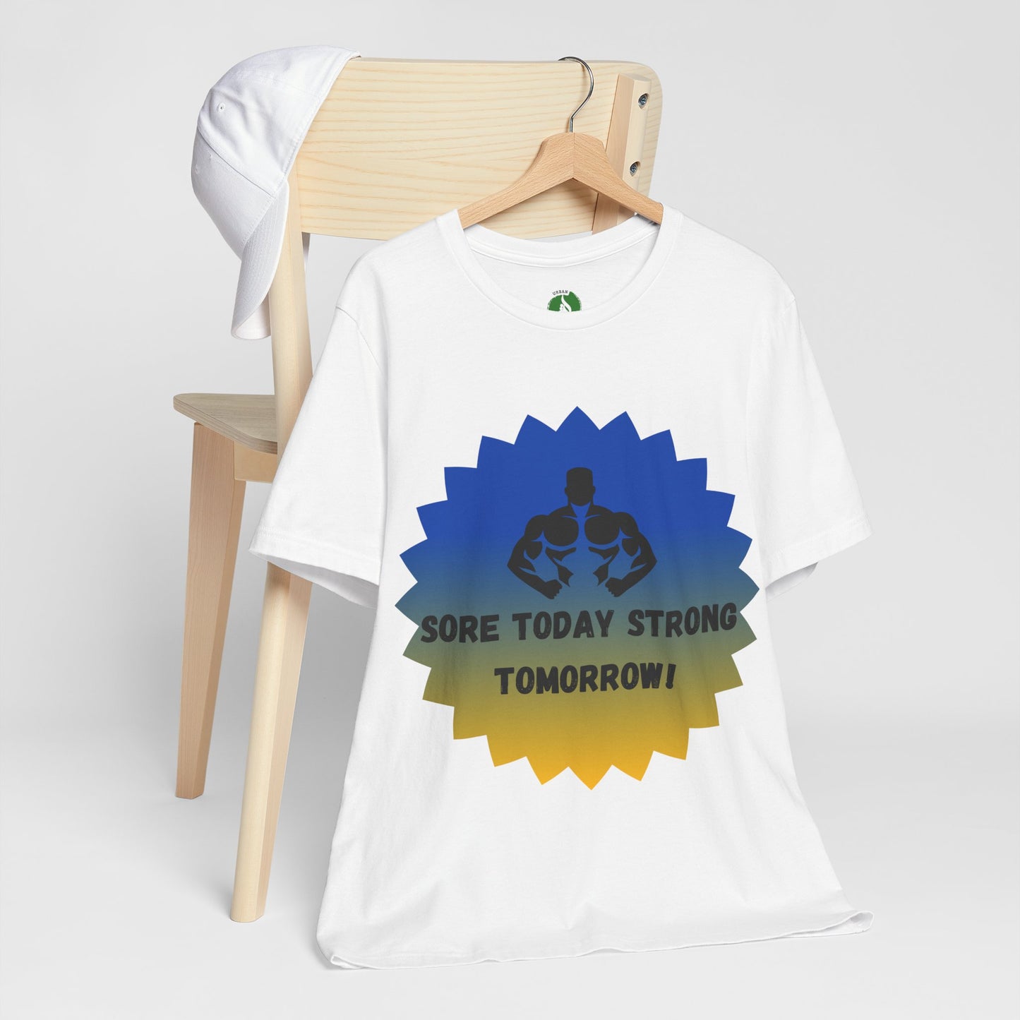 Motivational Fitness Tee - 'Sore Today Strong Tomorrow' Unisex Short Sleeve Shirt Humour Joke Clothing