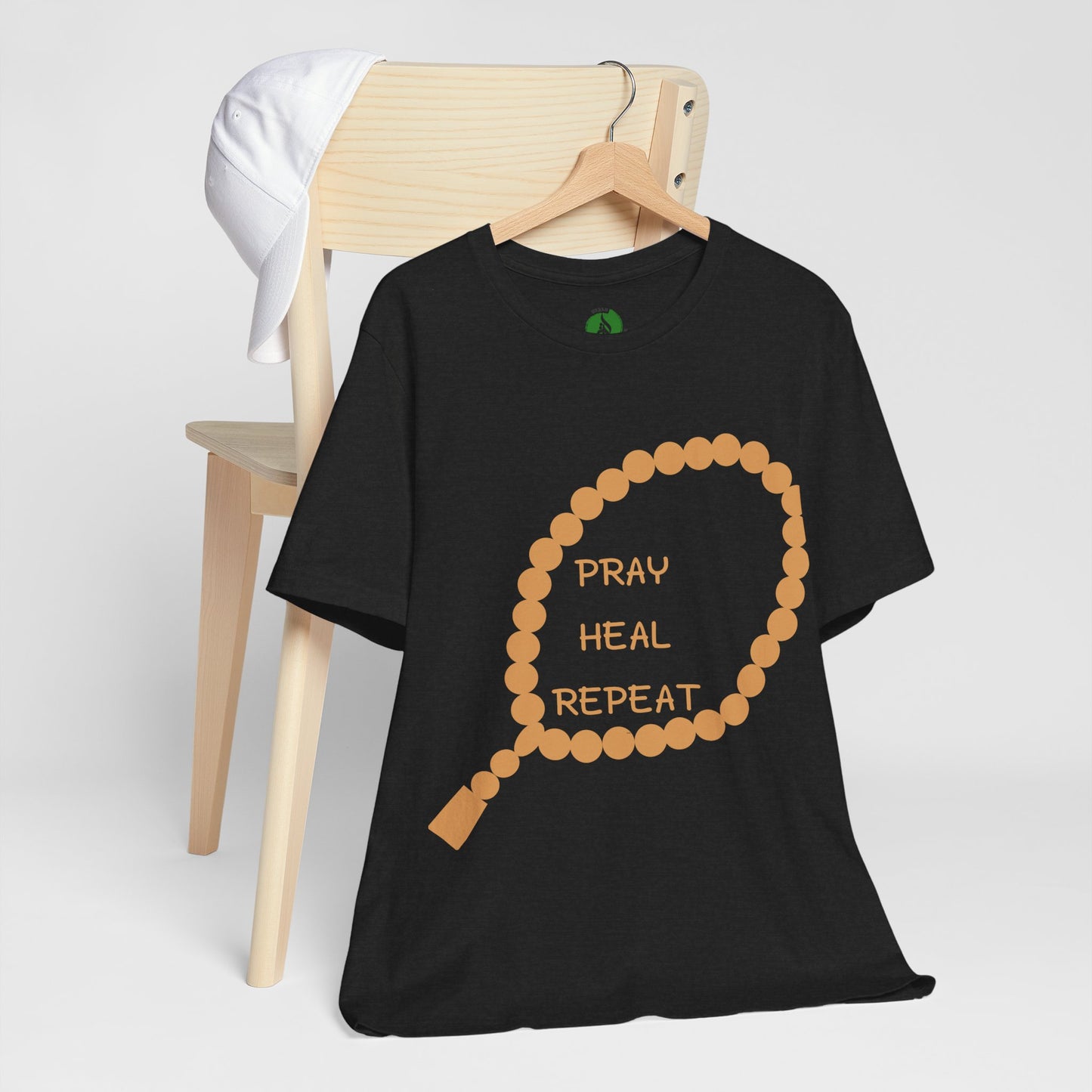 Pray Heal Repeat Unisex Jersey Tee - Inspirational Spiritual Shirt Islamic Street Fashion