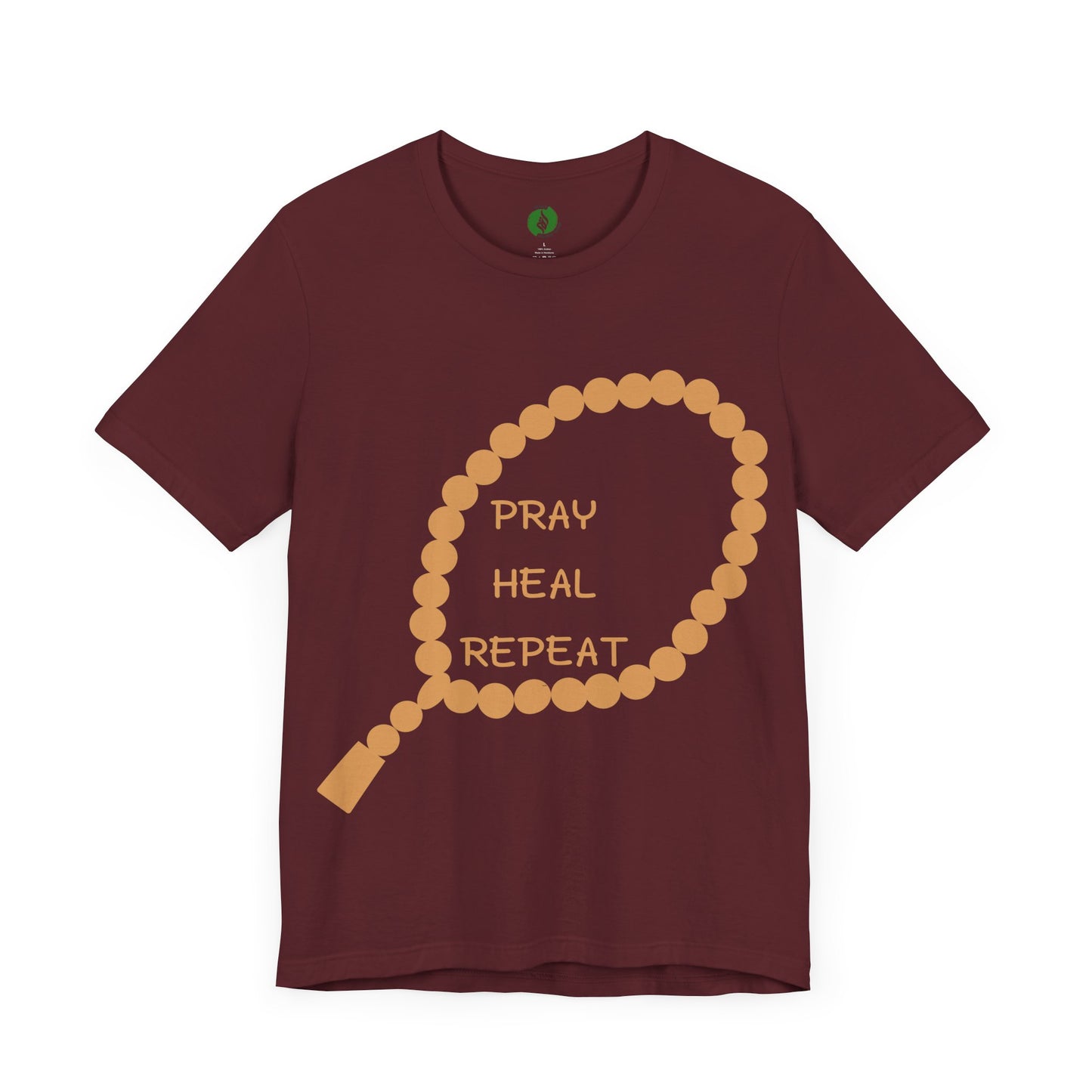 Pray Heal Repeat Unisex Jersey Tee - Inspirational Spiritual Shirt Islamic Street Fashion