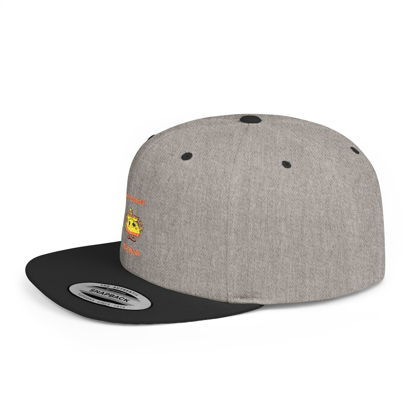 Funny Gym Snapback Hat - 'Will Squat for Tacos' Humour Joke Gym Cap