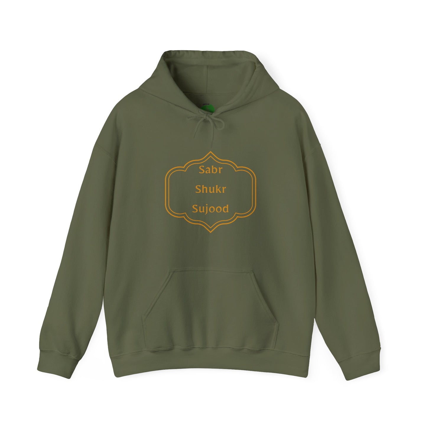 Inspirational Unisex Hoodie - Sabr Shukr Sujood - Cozy & Motivational Fashion Islamic Streetwear Hoodie